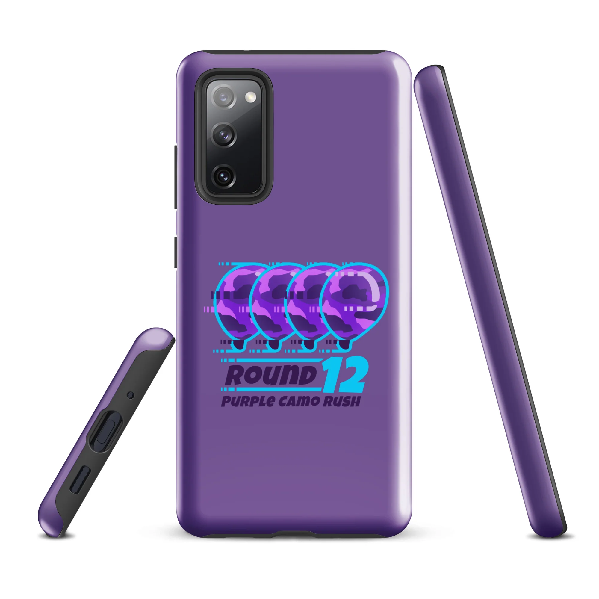 Purple Camo Rush Samsung® Case (Tough) - Image 10