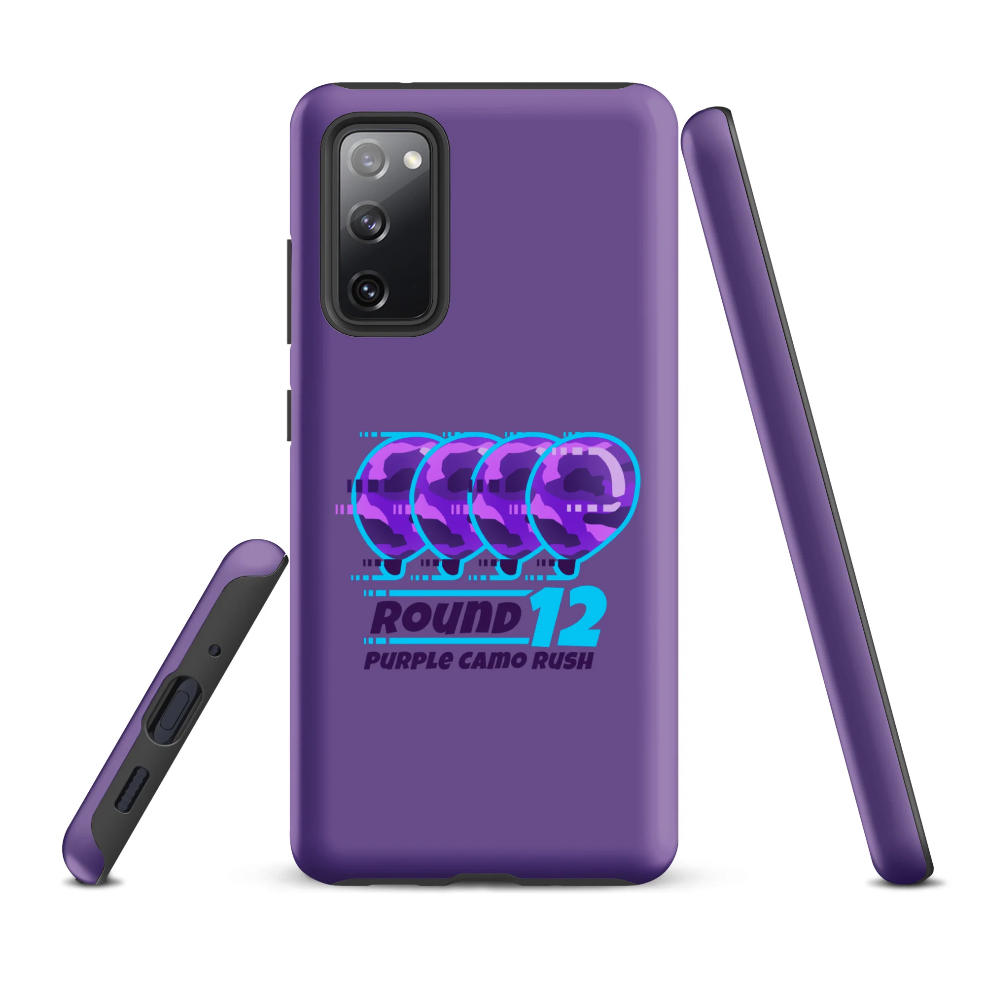 Purple Camo Rush Samsung® Case (Tough) - Image 11