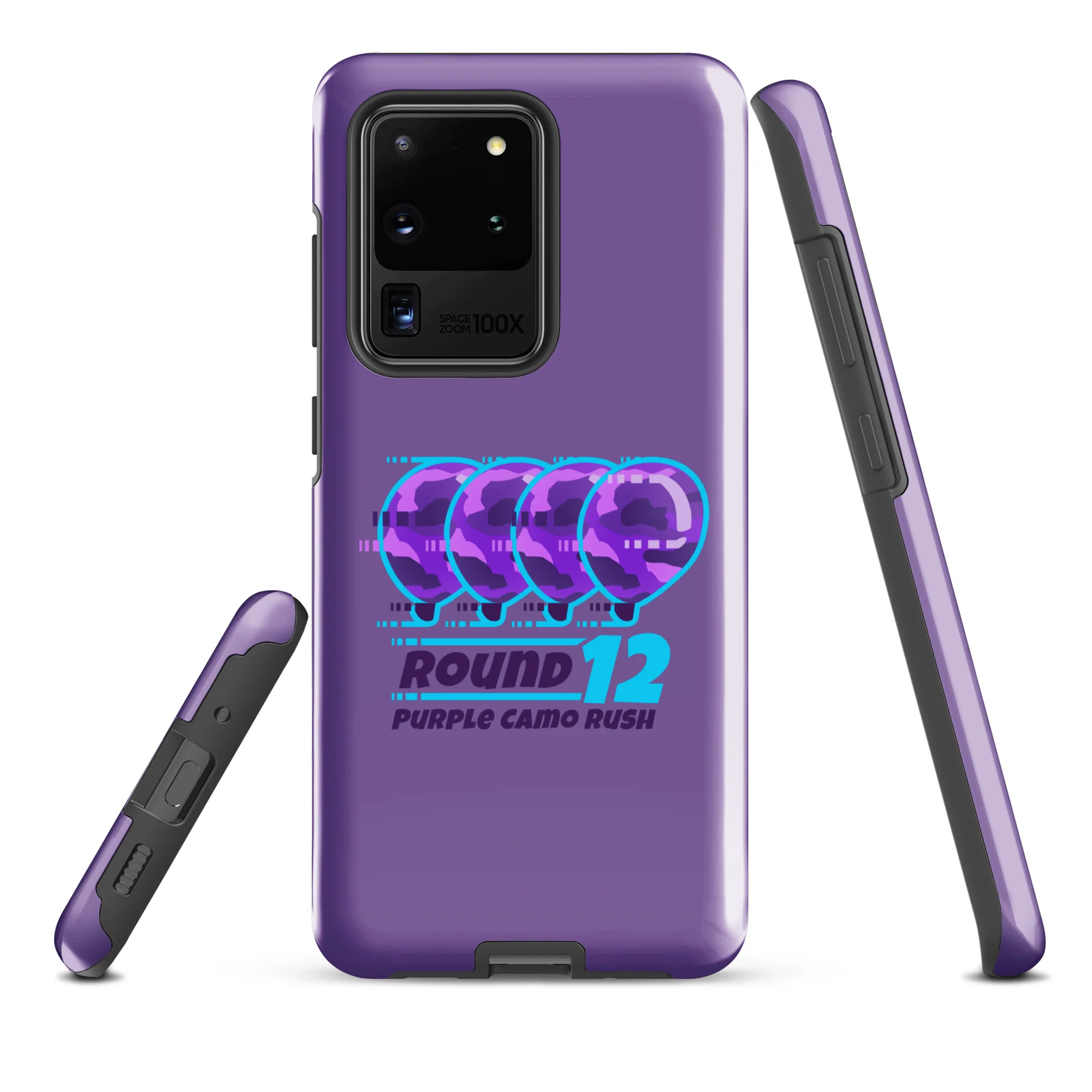 Purple Camo Rush Samsung® Case (Tough) - Image 14