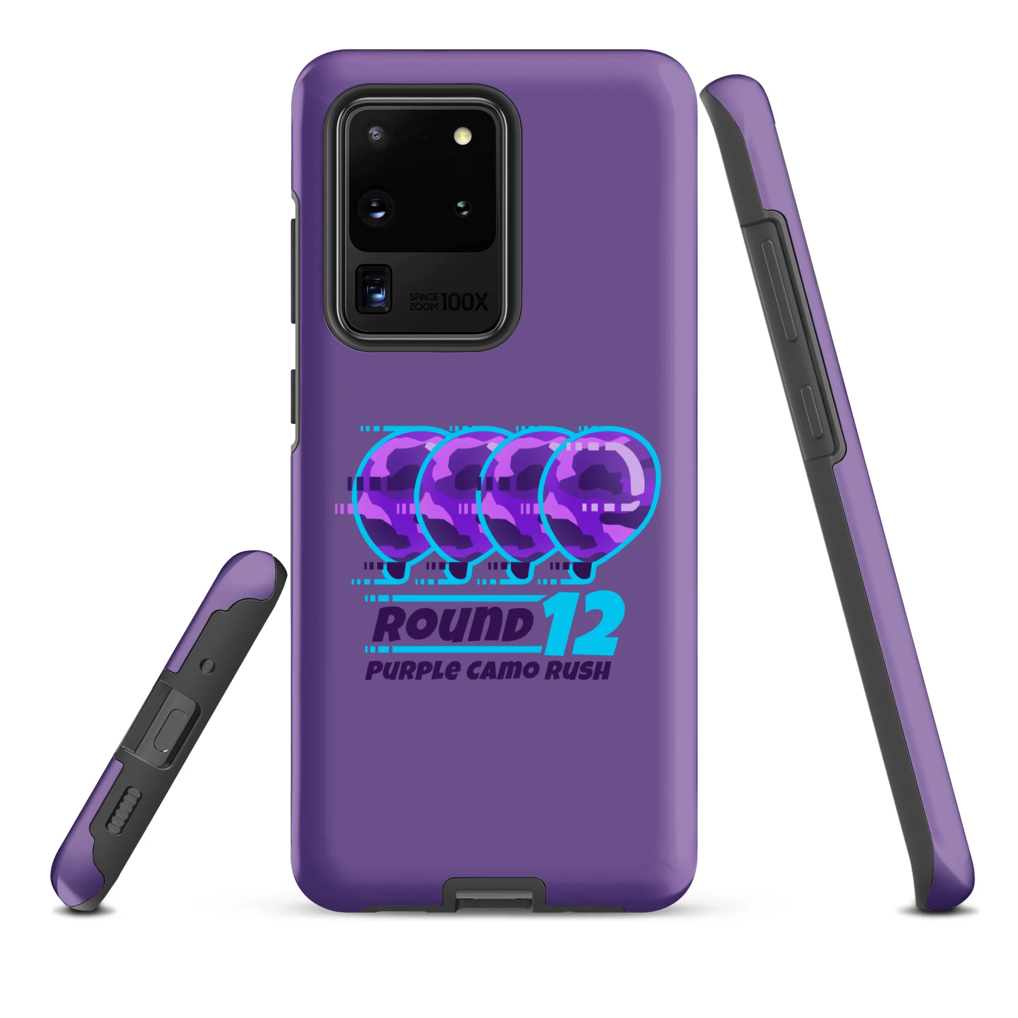 Purple Camo Rush Samsung® Case (Tough) - Image 15
