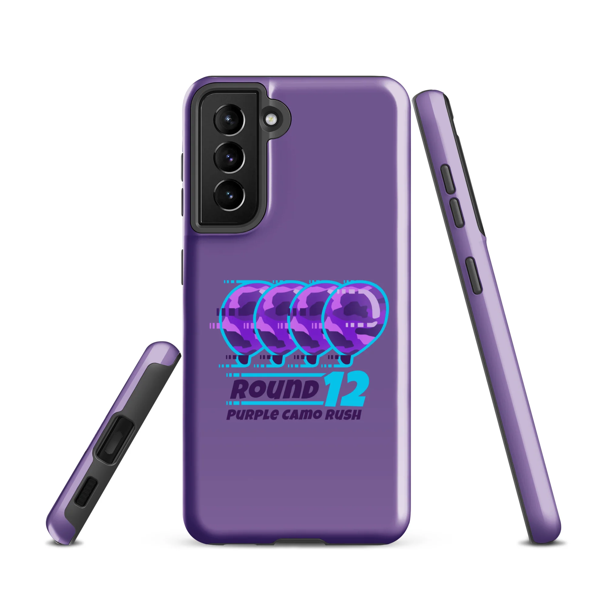 Purple Camo Rush Samsung® Case (Tough) - Image 16