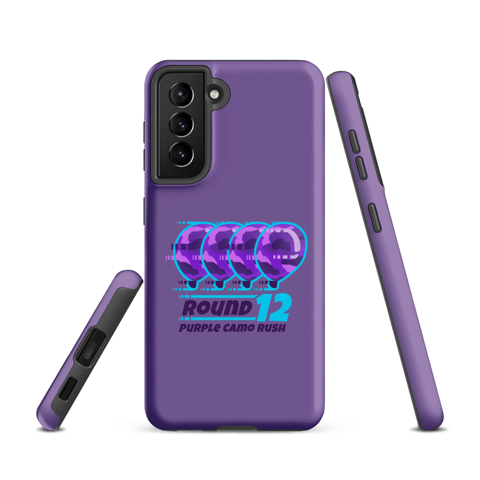 Purple Camo Rush Samsung® Case (Tough) - Image 17