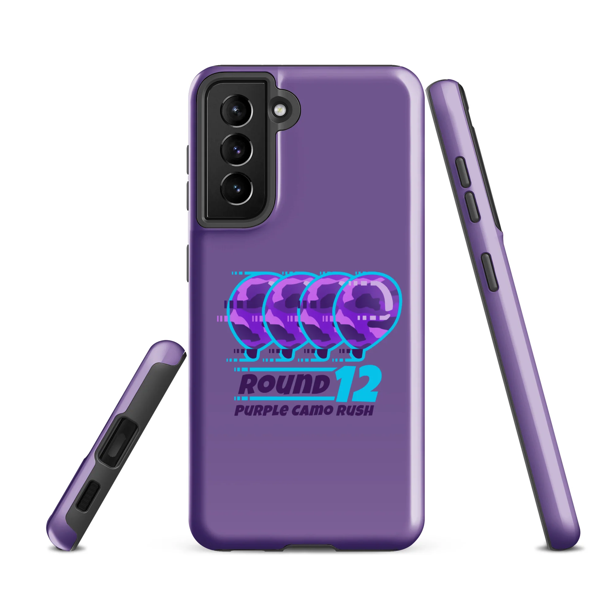 Purple Camo Rush Samsung® Case (Tough) - Image 18