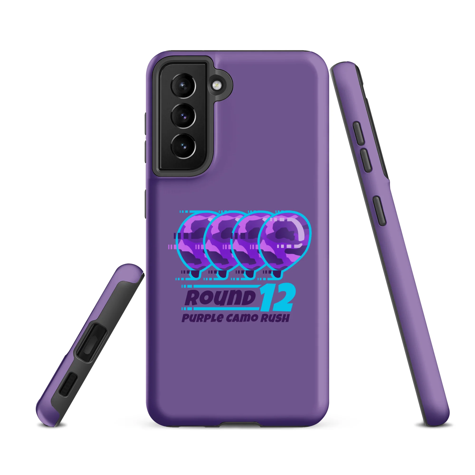 Purple Camo Rush Samsung® Case (Tough) - Image 19