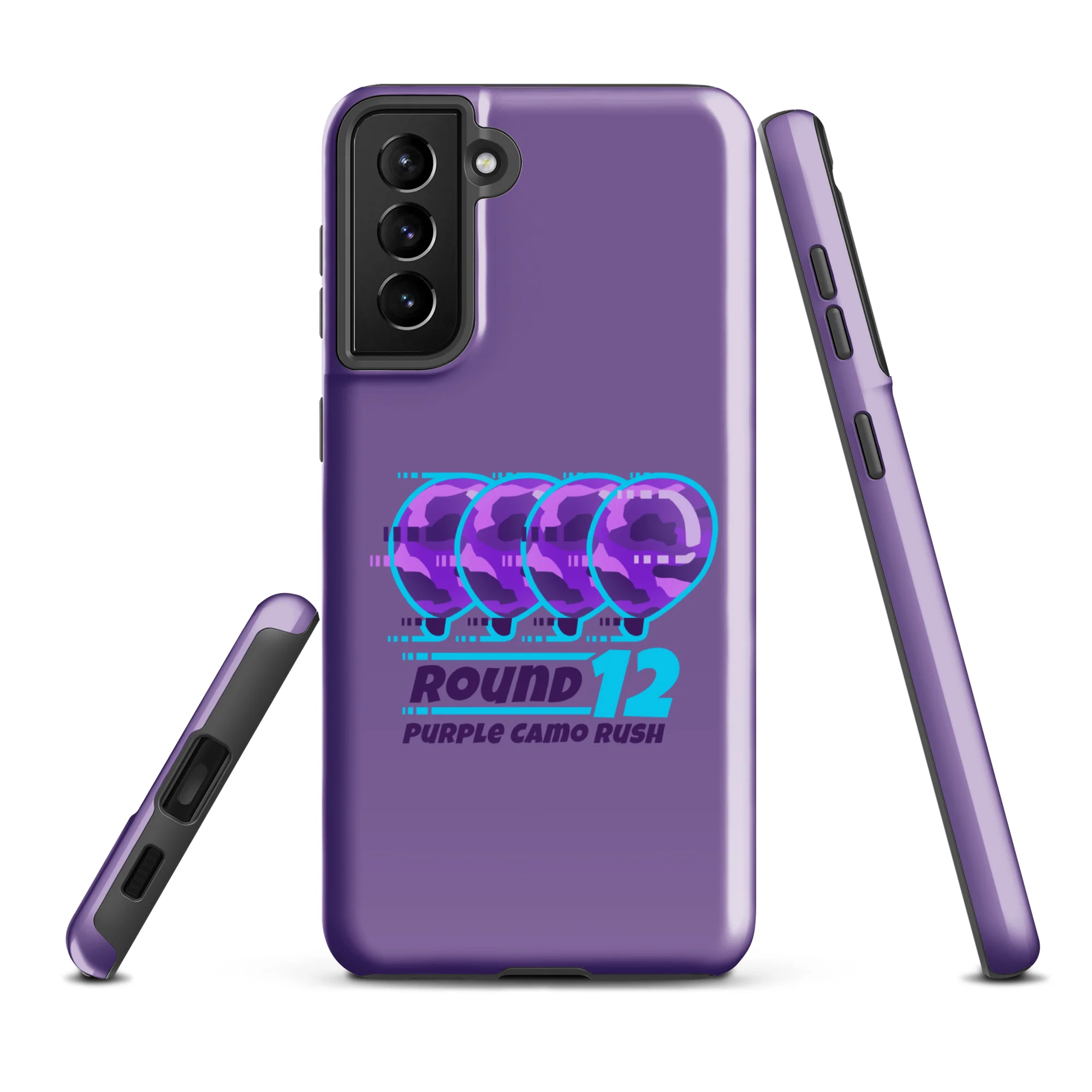 Purple Camo Rush Samsung® Case (Tough) - Image 20