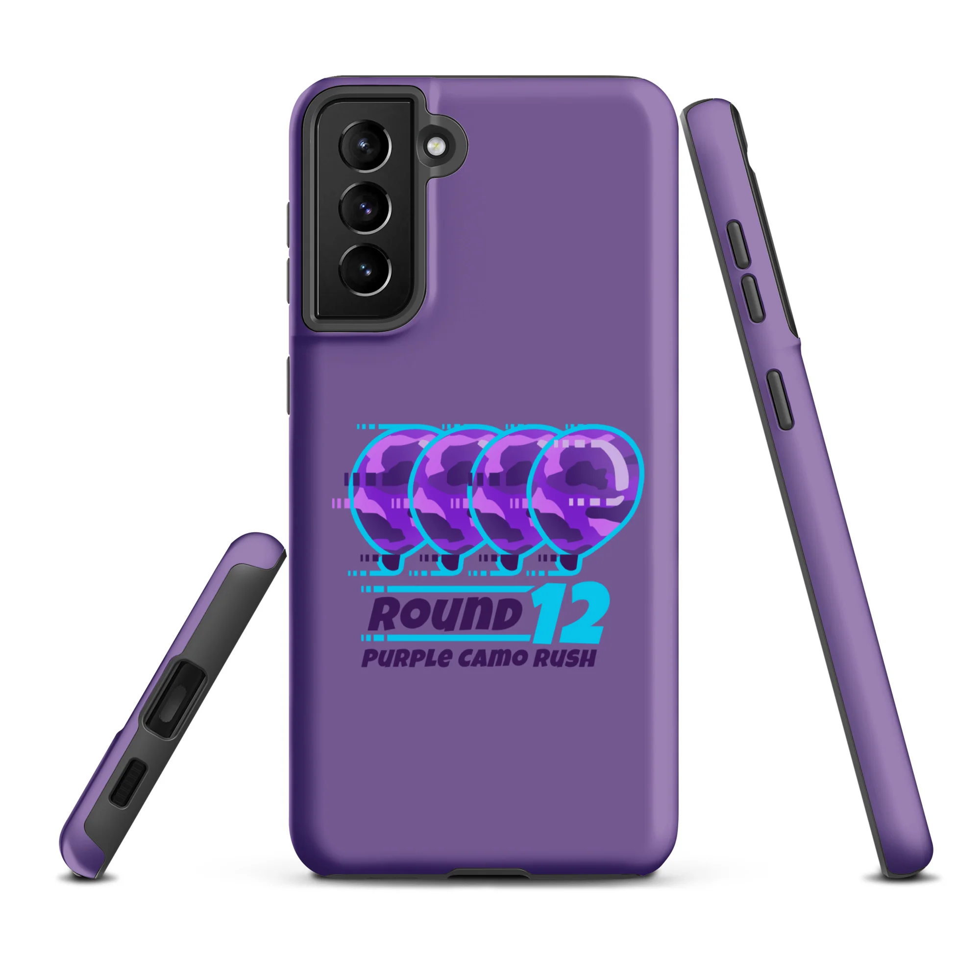 Purple Camo Rush Samsung® Case (Tough) - Image 21