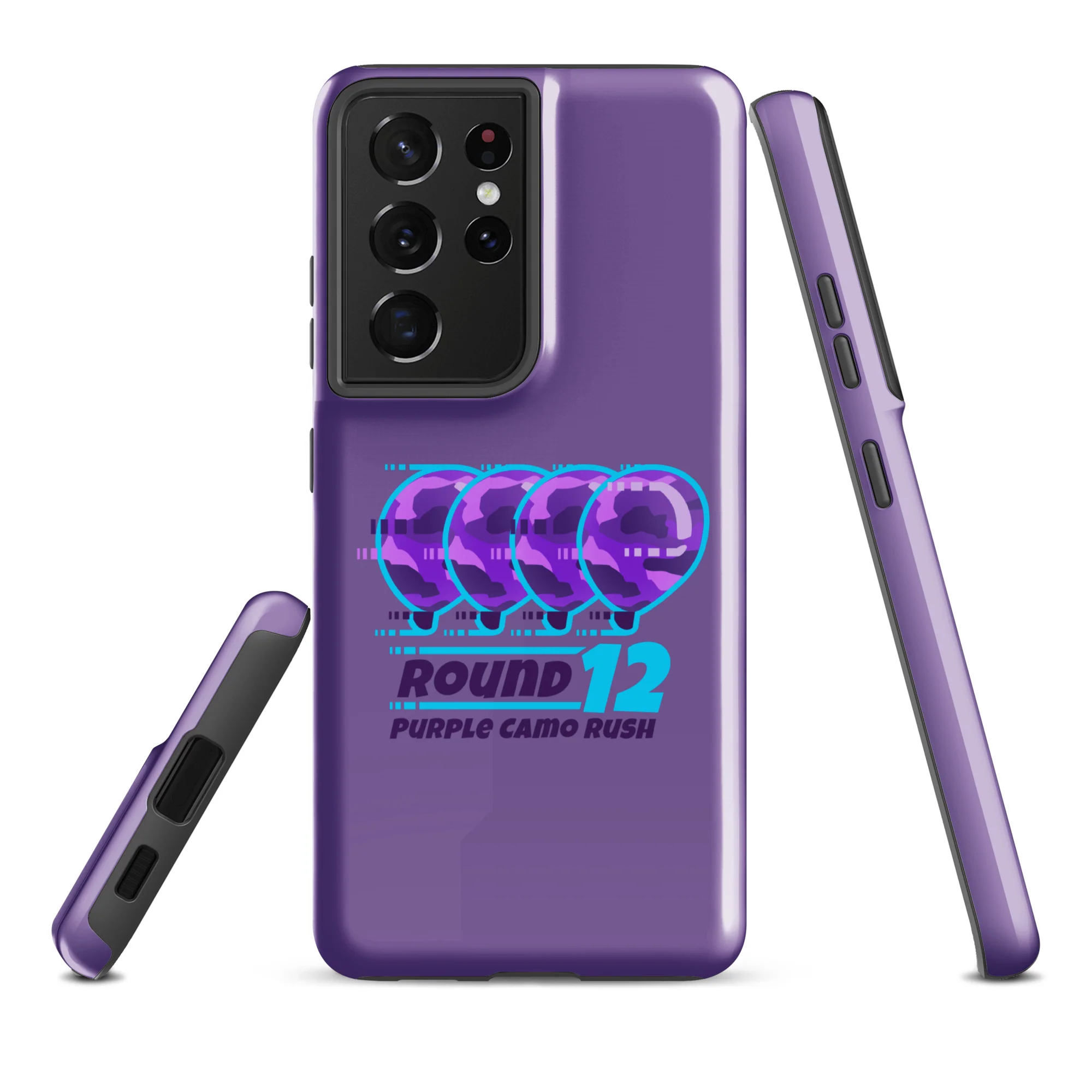 Purple Camo Rush Samsung® Case (Tough) - Image 22