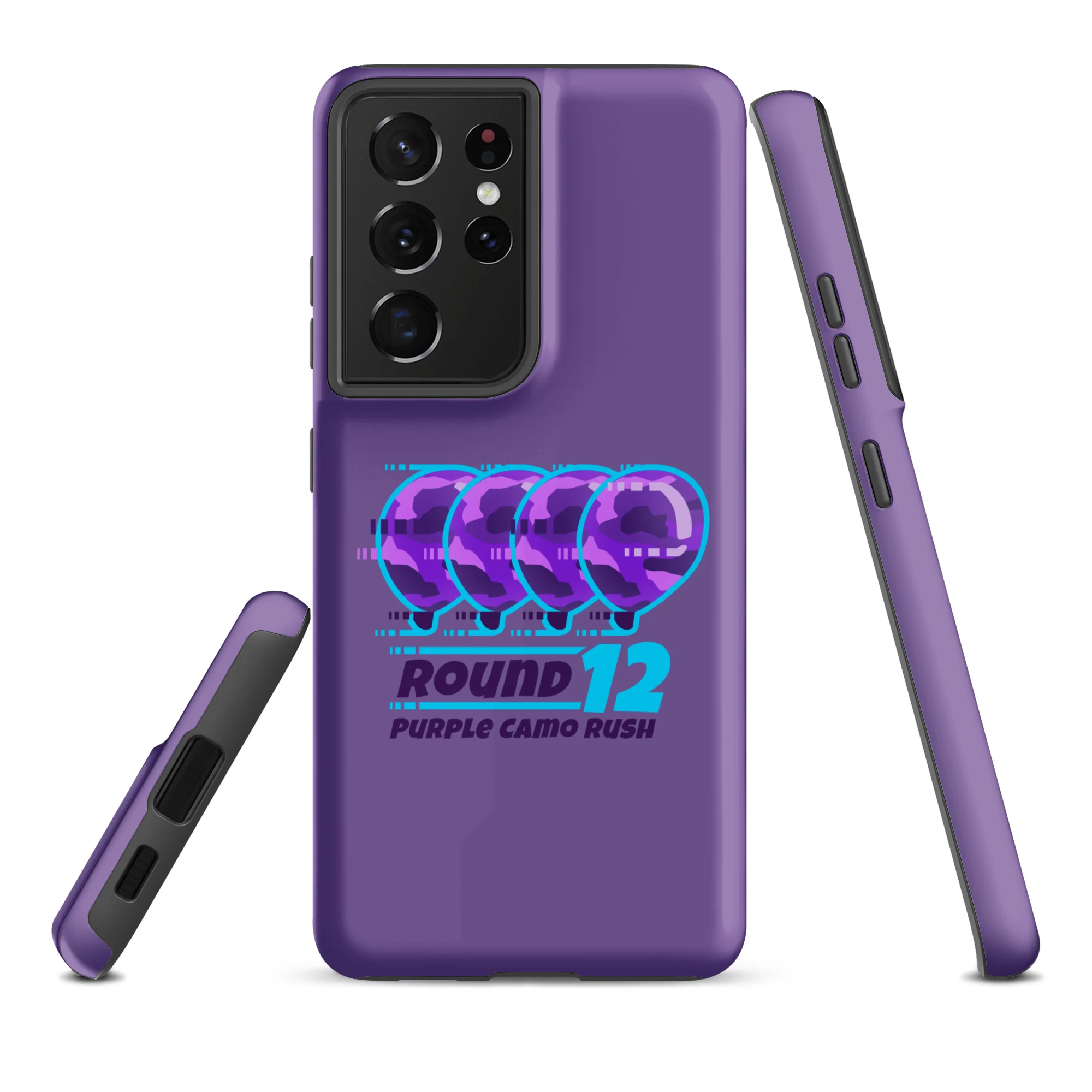 Purple Camo Rush Samsung® Case (Tough) - Image 23