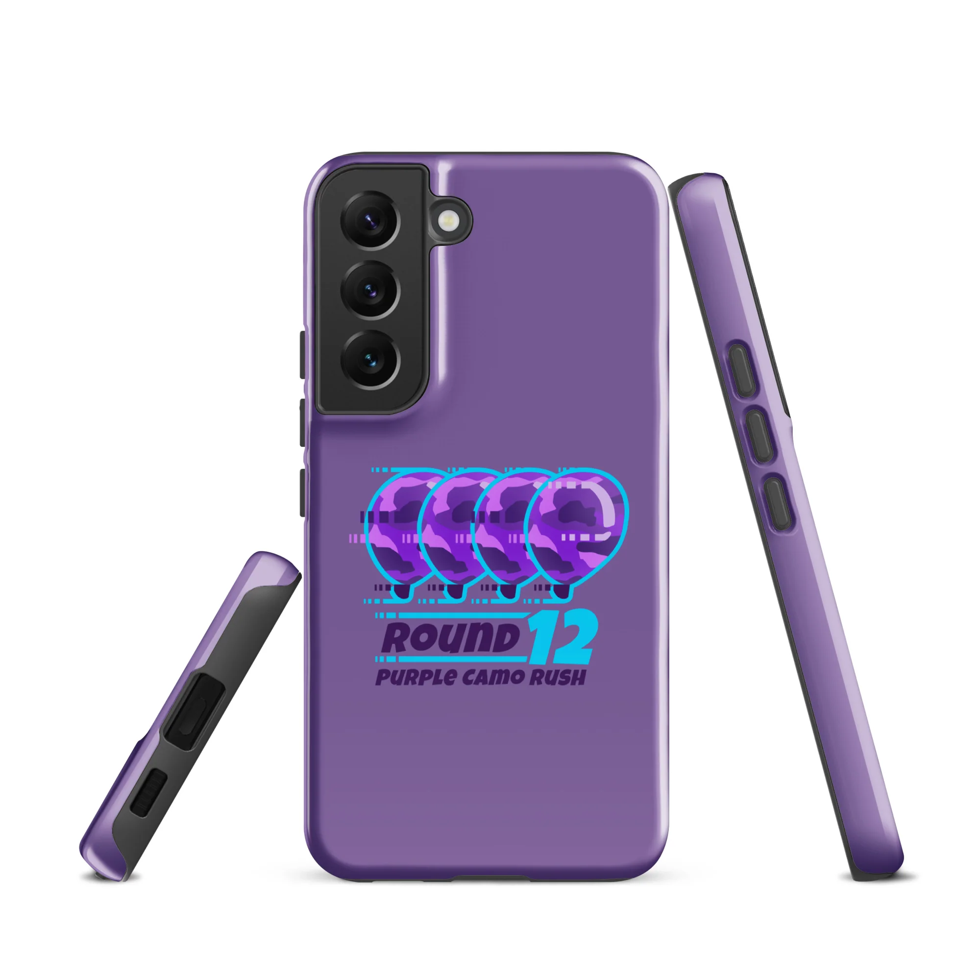 Purple Camo Rush Samsung® Case (Tough) - Image 24
