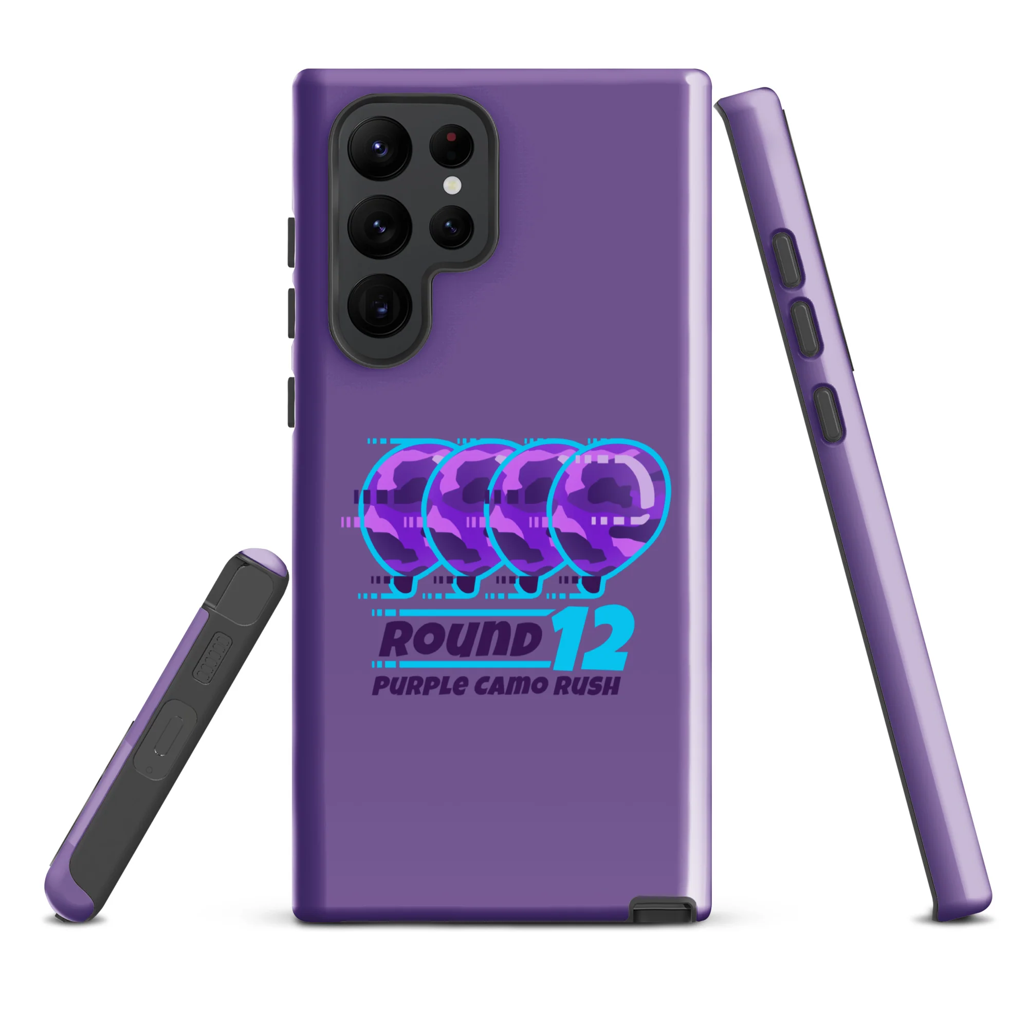 Purple Camo Rush Samsung® Case (Tough) - Image 28