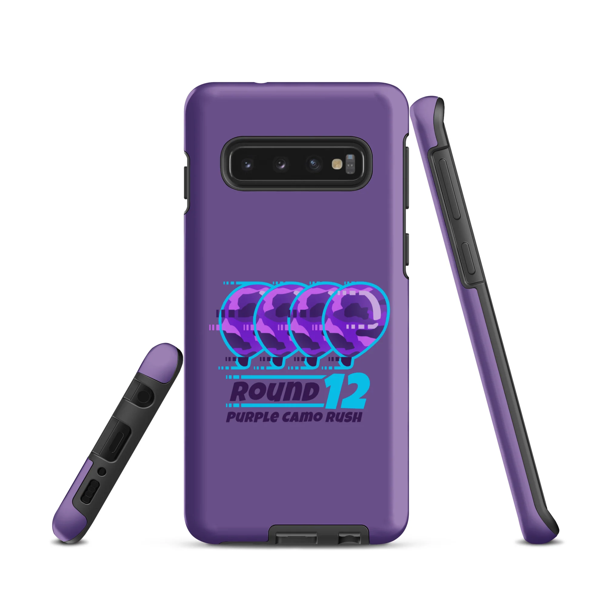 Purple Camo Rush Samsung® Case (Tough) - Image 3