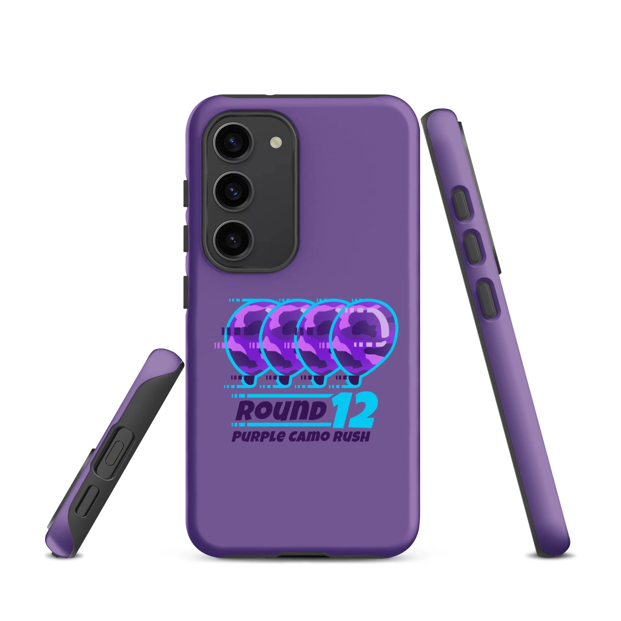 Purple Camo Rush Samsung® Case (Tough) - Image 31