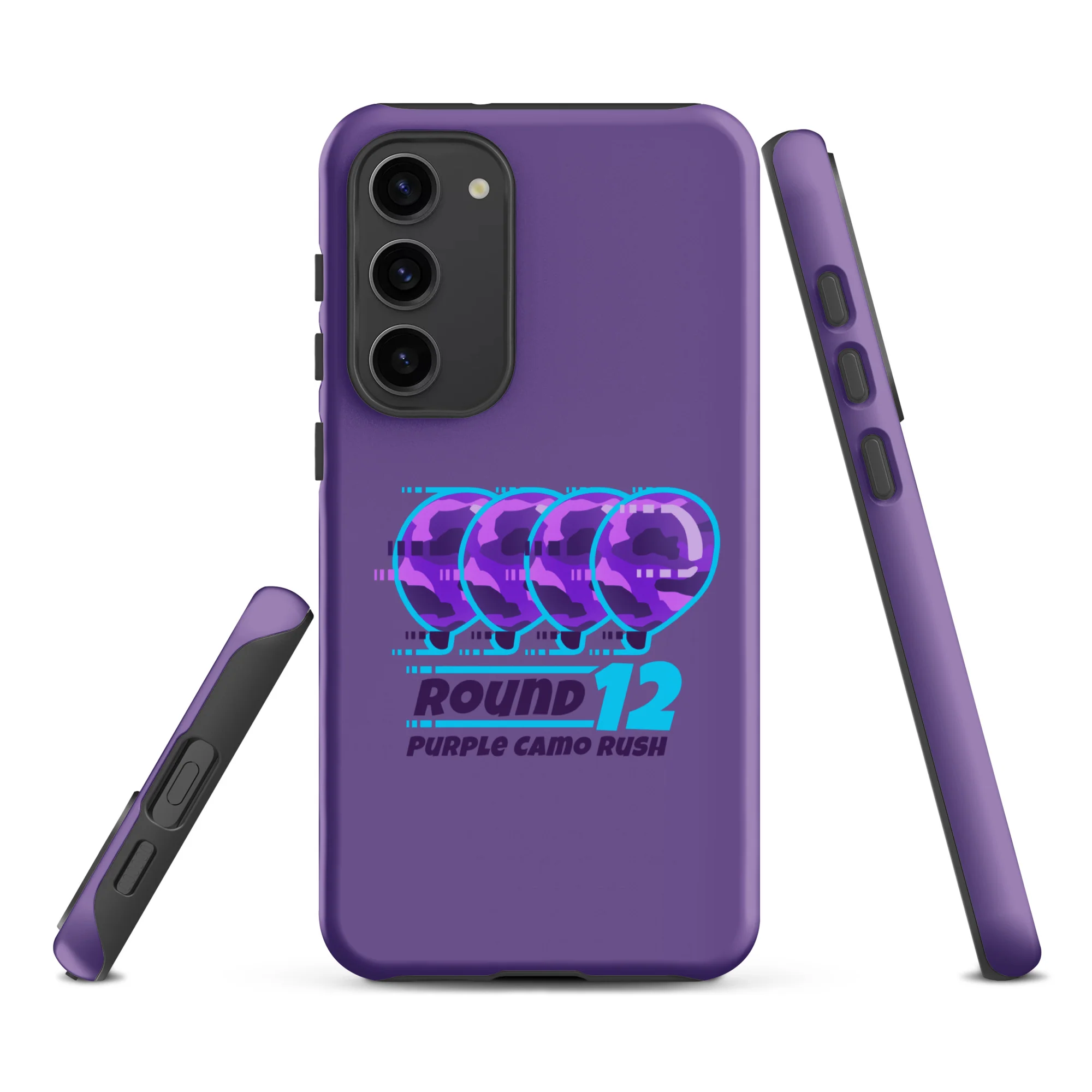 Purple Camo Rush Samsung® Case (Tough) - Image 33
