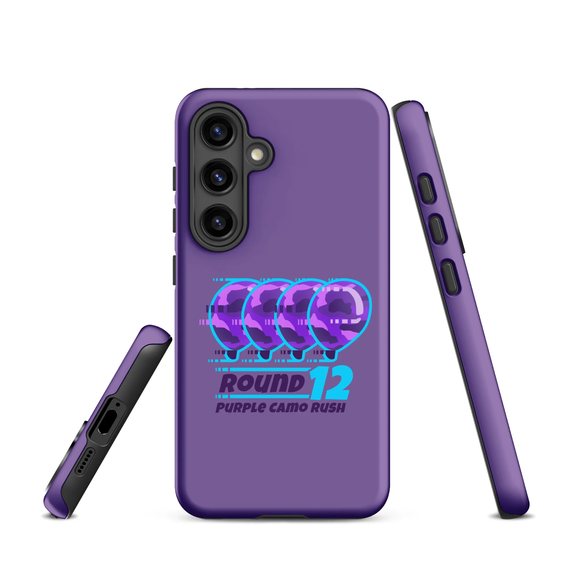 Purple Camo Rush Samsung® Case (Tough) - Image 37