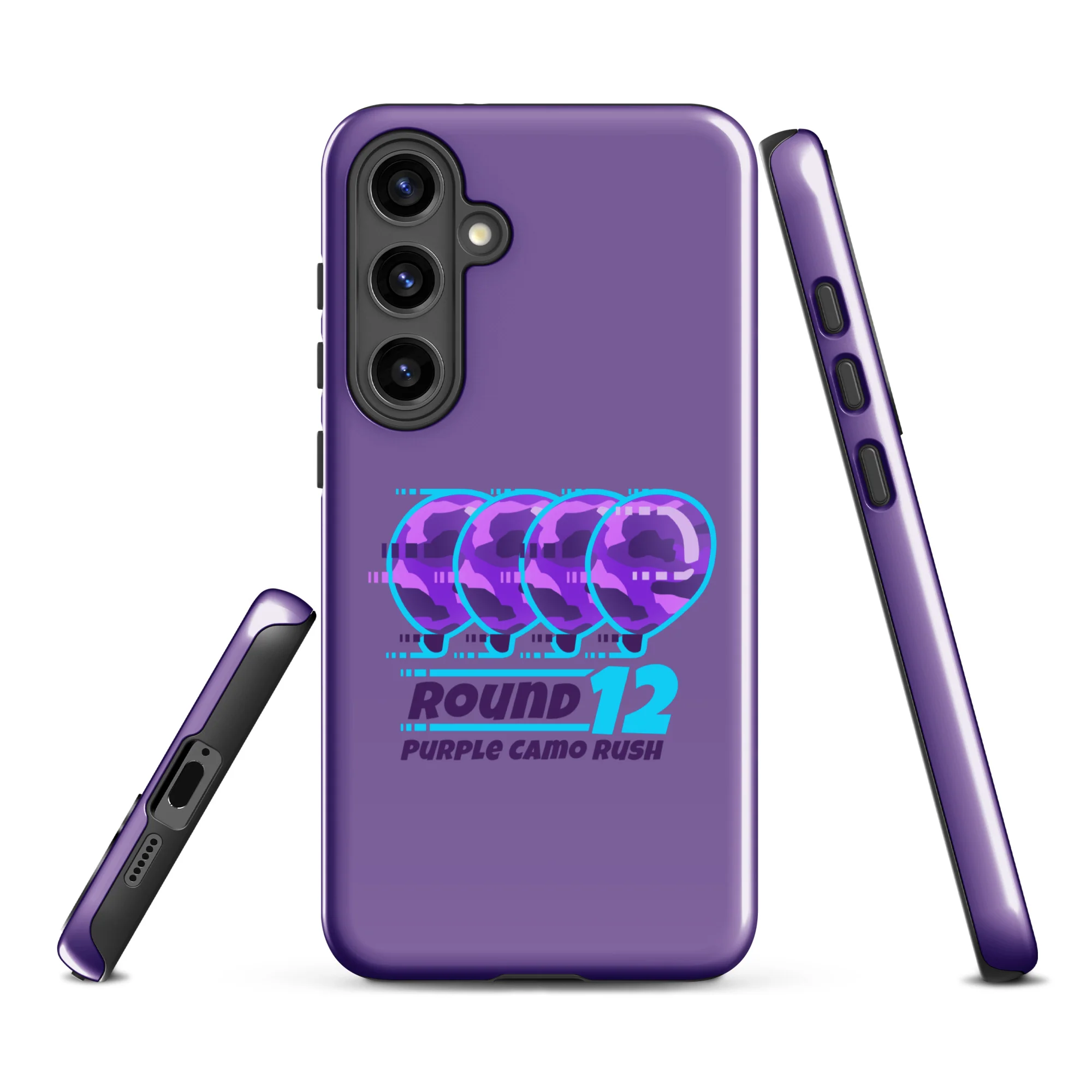 Purple Camo Rush Samsung® Case (Tough) - Image 38