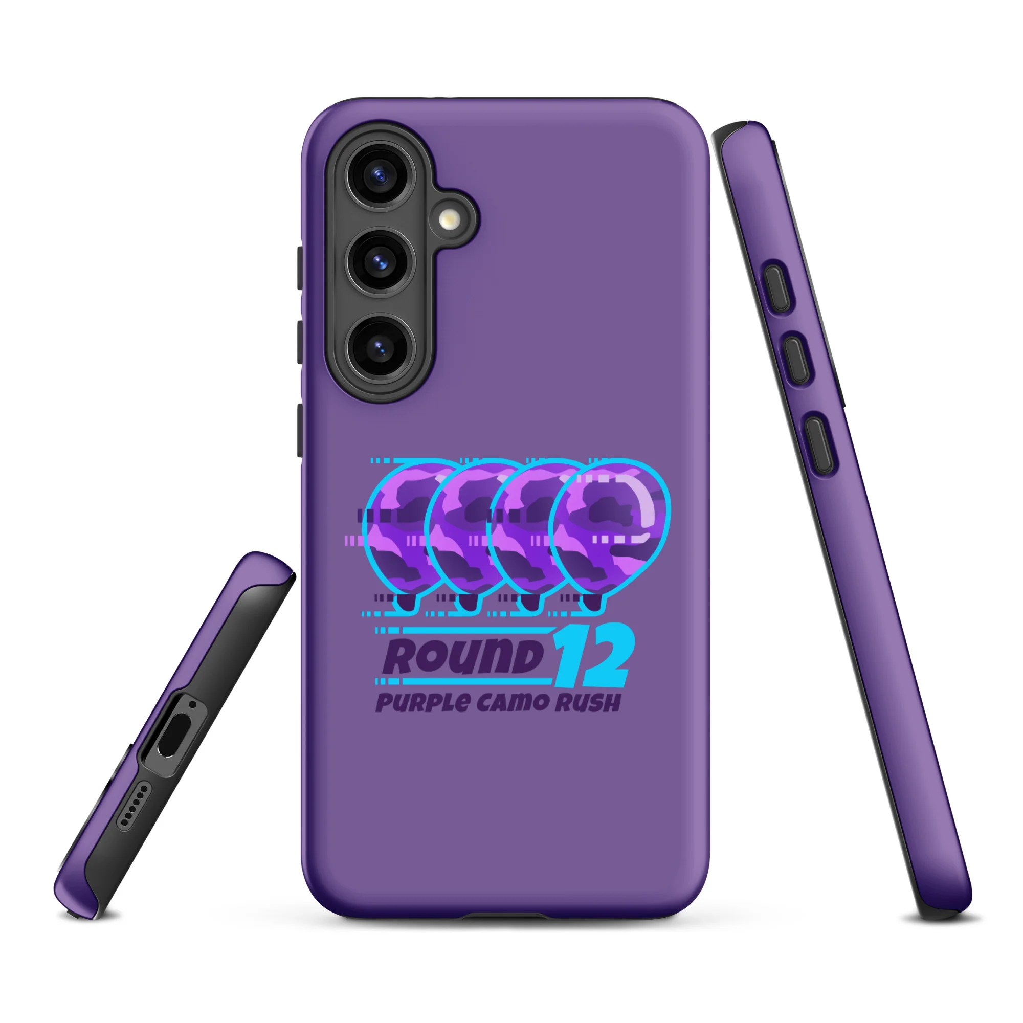 Purple Camo Rush Samsung® Case (Tough) - Image 39