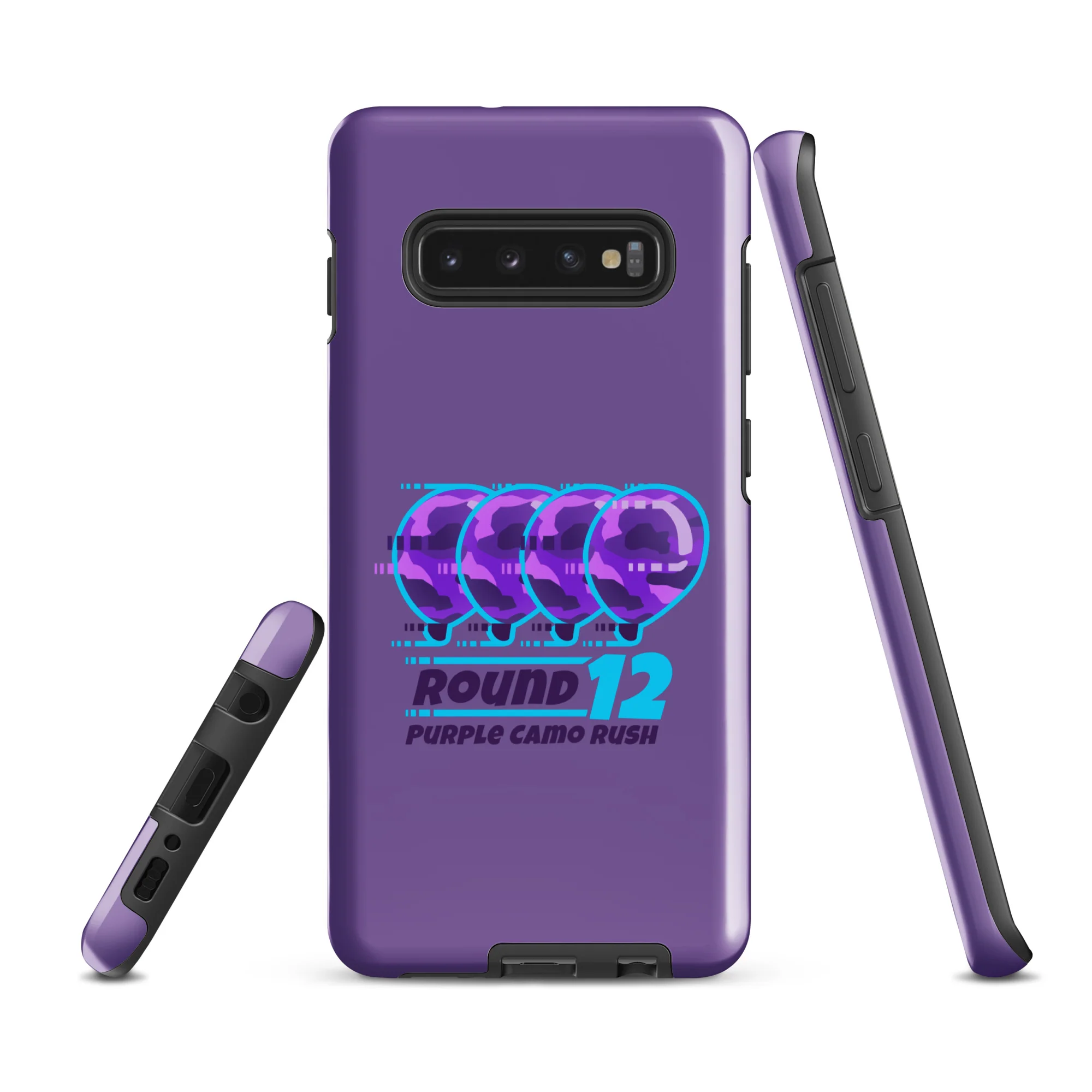 Purple Camo Rush Samsung® Case (Tough) - Image 4