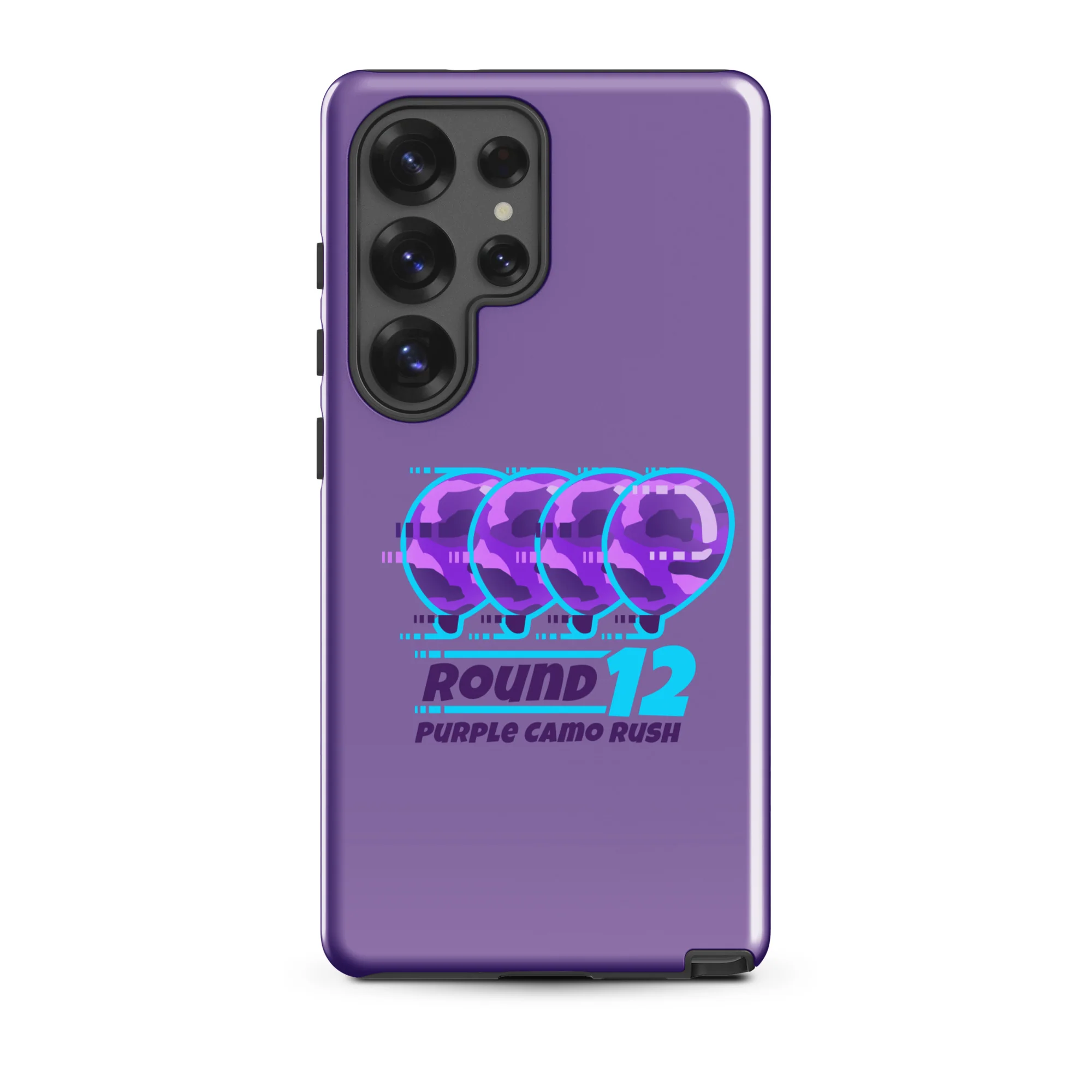 Purple Camo Rush Samsung® Case (Tough) - Image 41