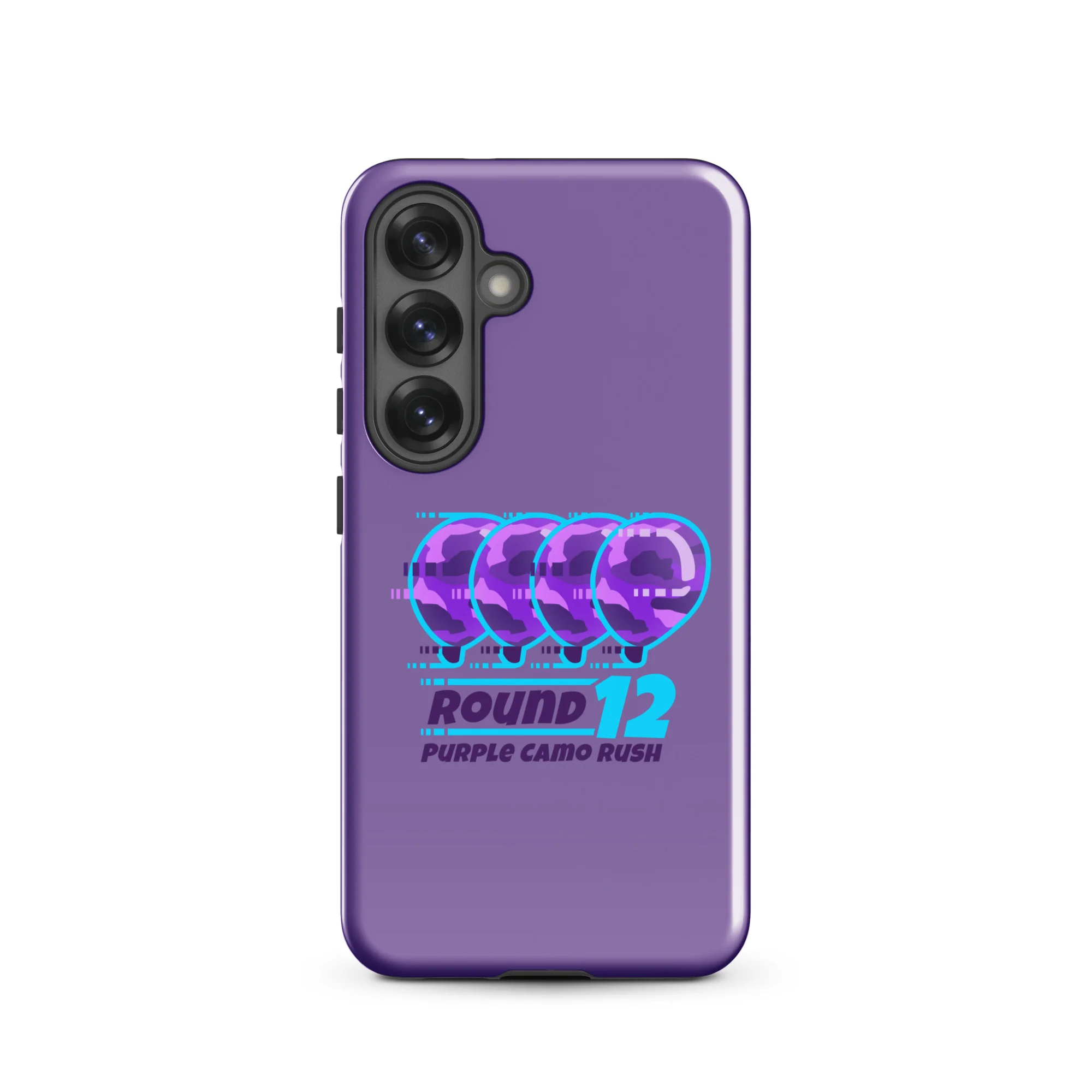 Purple Camo Rush Samsung® Case (Tough) - Image 42