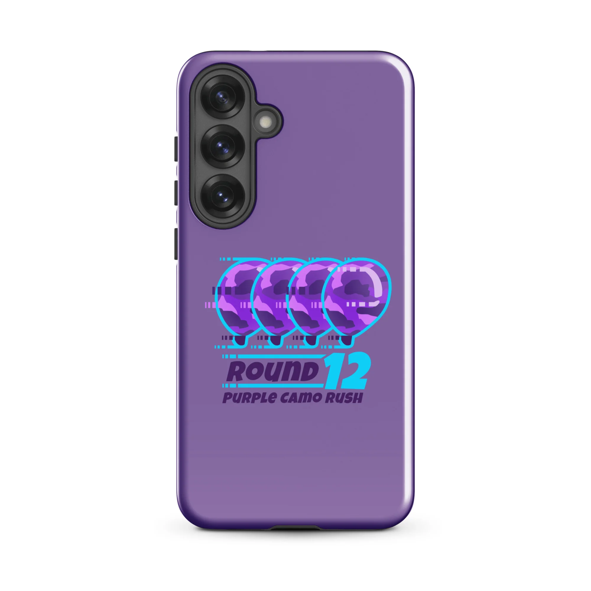 Purple Camo Rush Samsung® Case (Tough) - Image 44