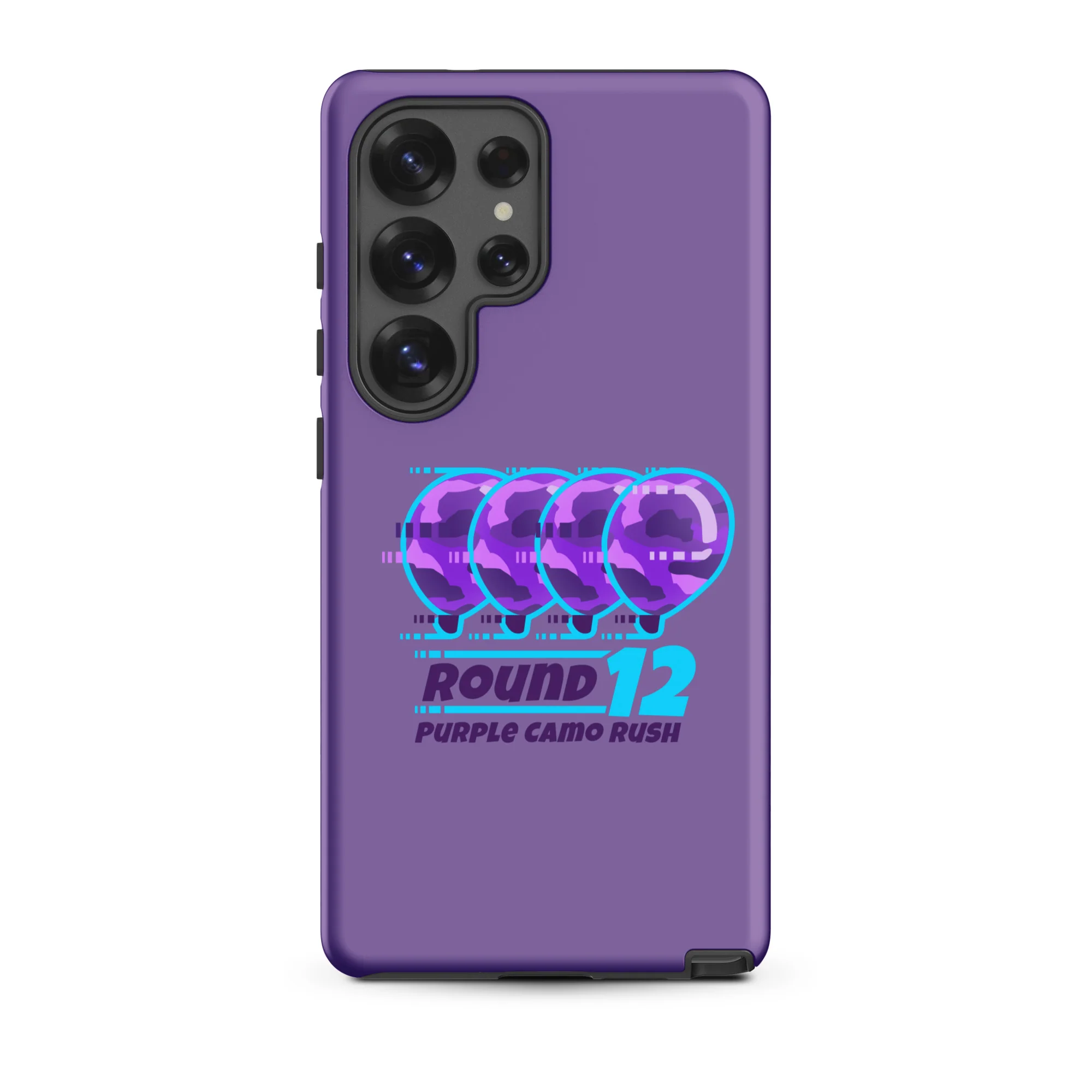 Purple Camo Rush Samsung® Case (Tough) - Image 46