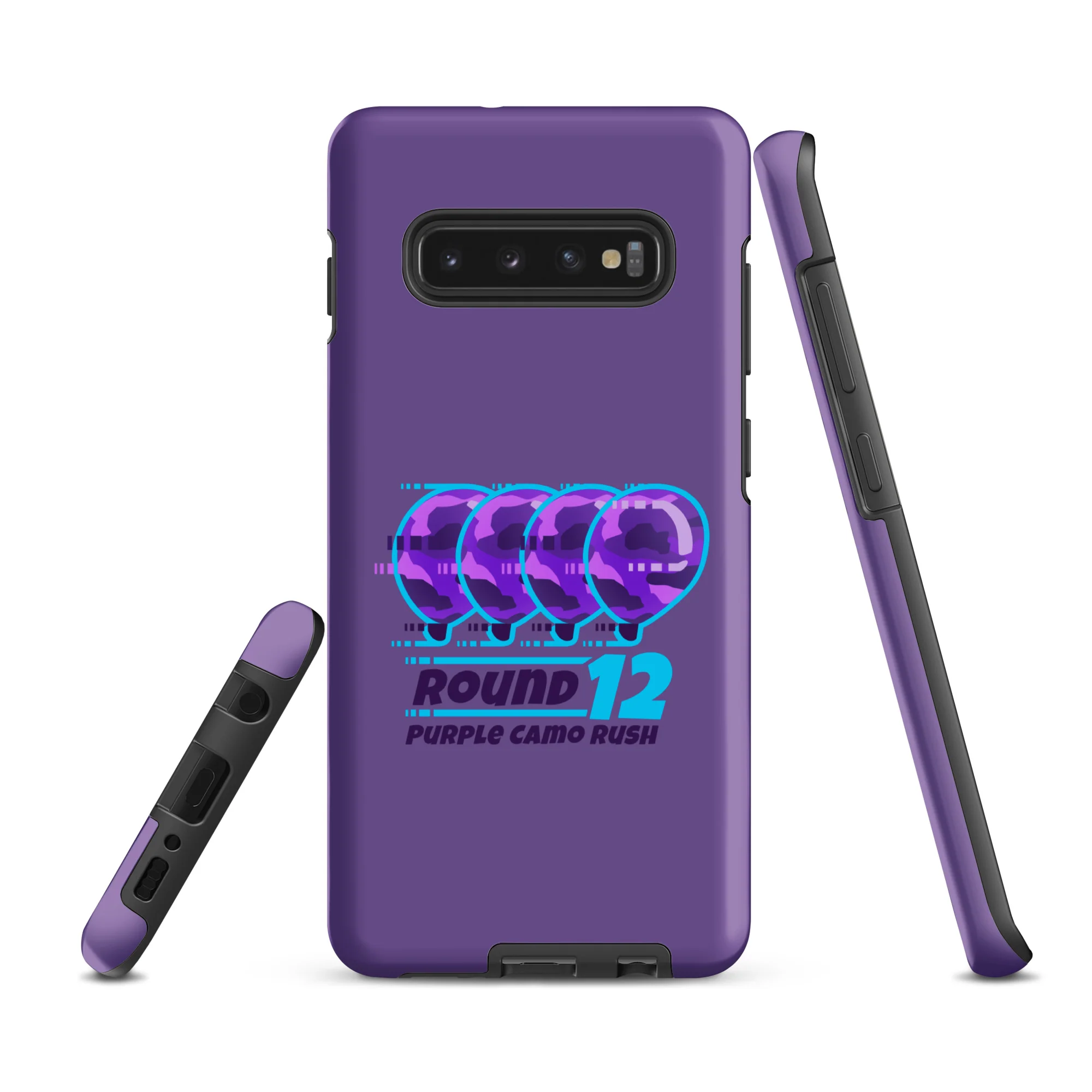 Purple Camo Rush Samsung® Case (Tough) - Image 5