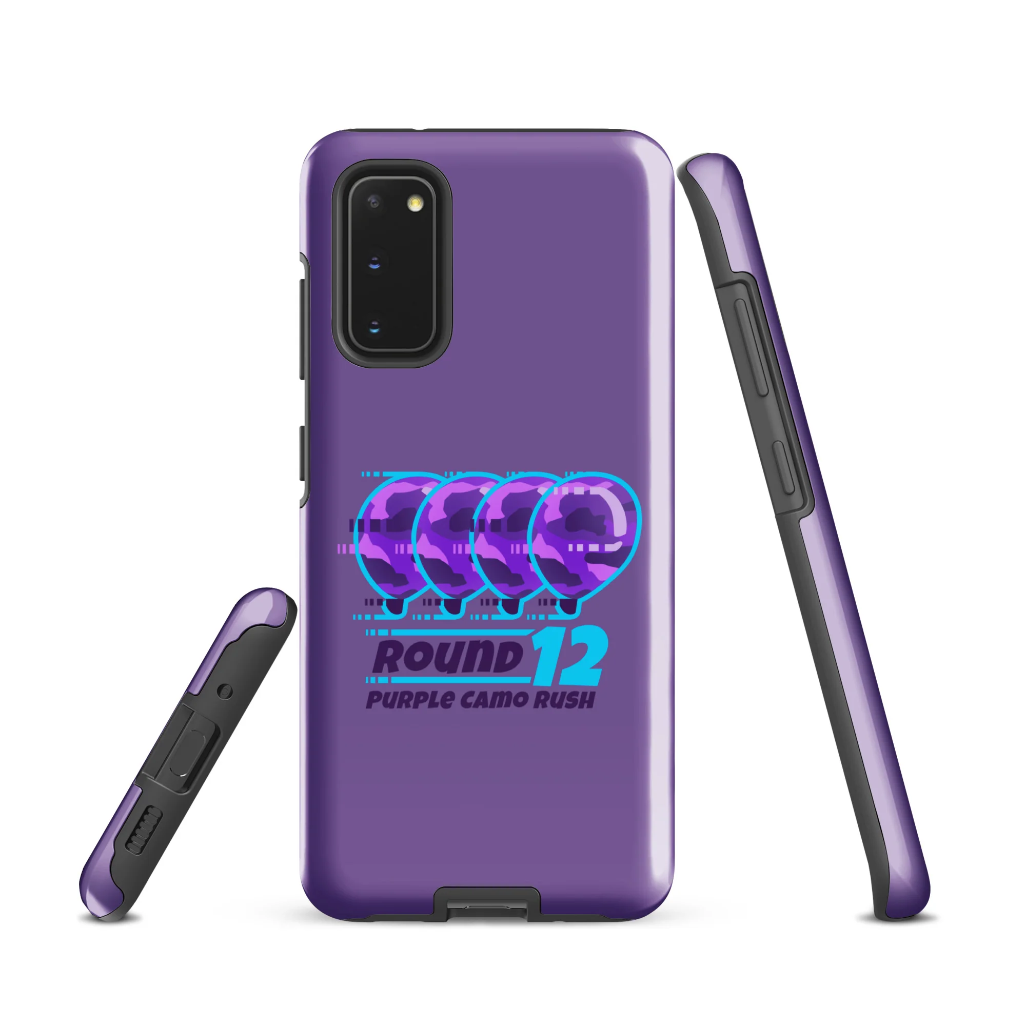 Purple Camo Rush Samsung® Case (Tough) - Image 8