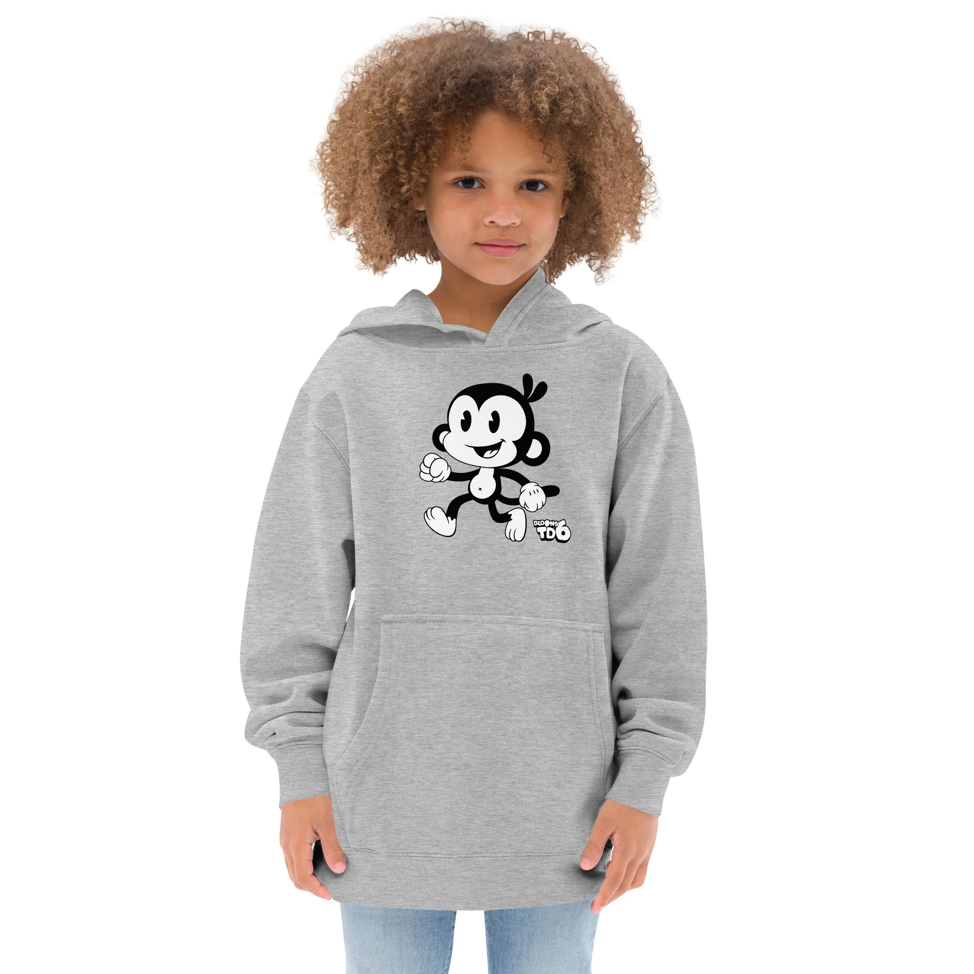 Retro Monkey Fleece Hoodie (Kids/Youth) - Image 3