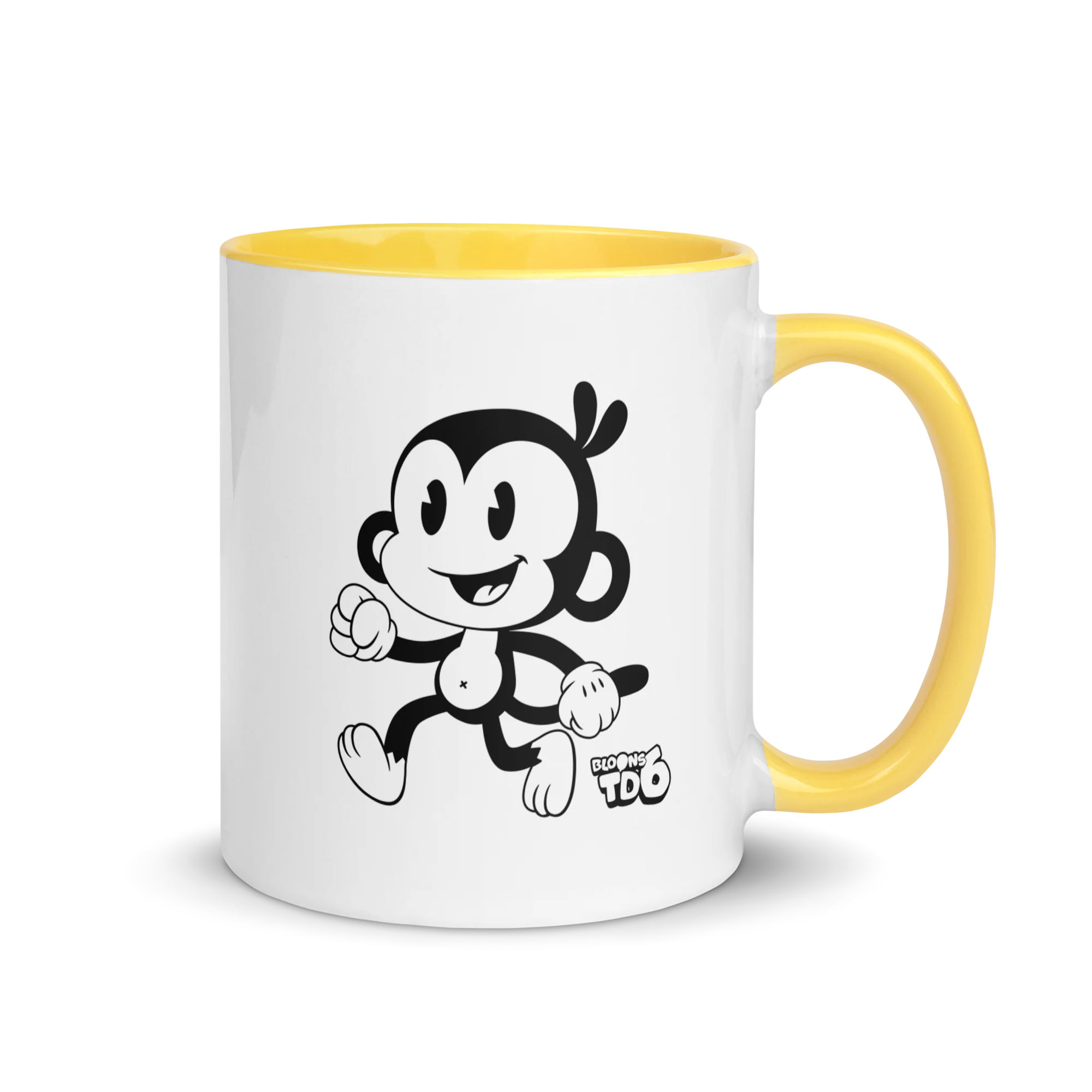 Retro Monkey Mug with Color Inside