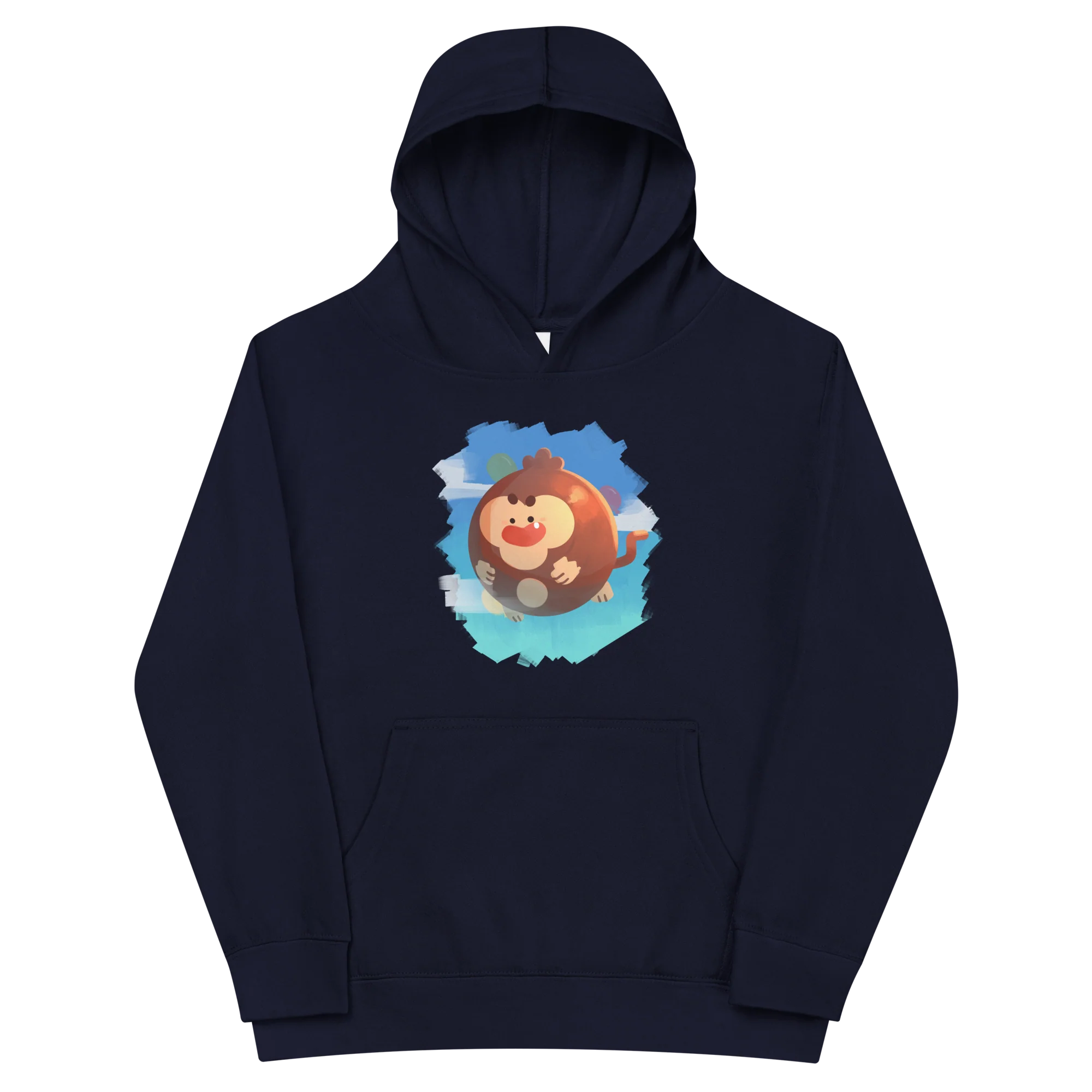 Round Monkey Fleece Hoodie (Kids/Youth) - Image 5