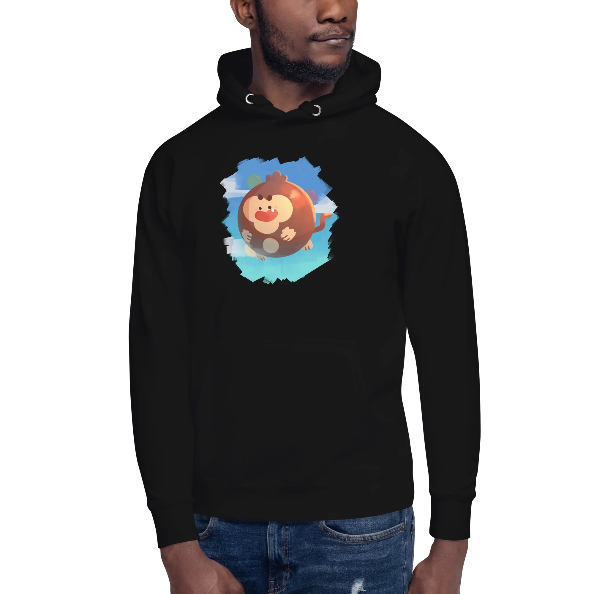 Round Monkey Hoodie (Unisex) - Image 6
