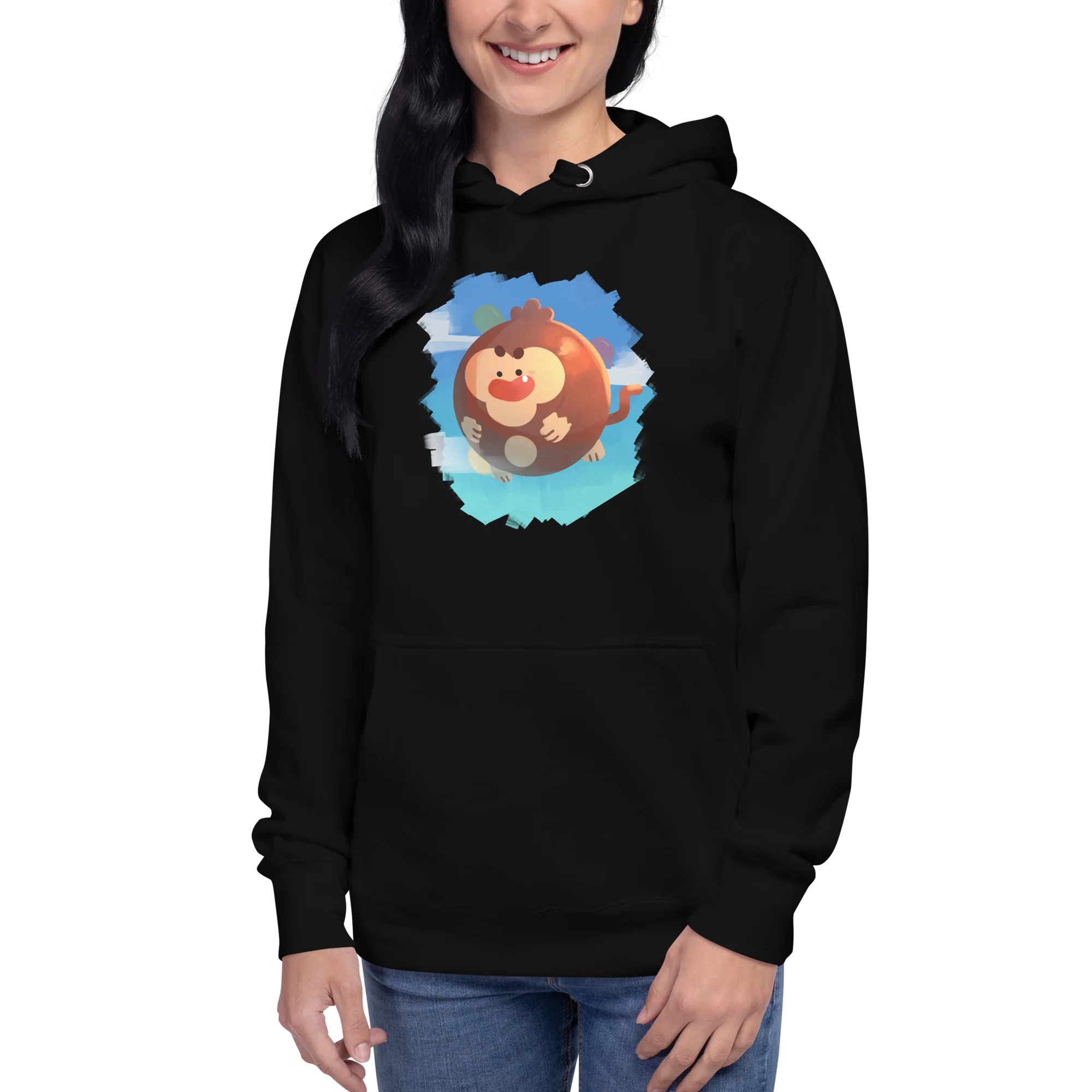 Round Monkey Hoodie (Unisex) - Image 7