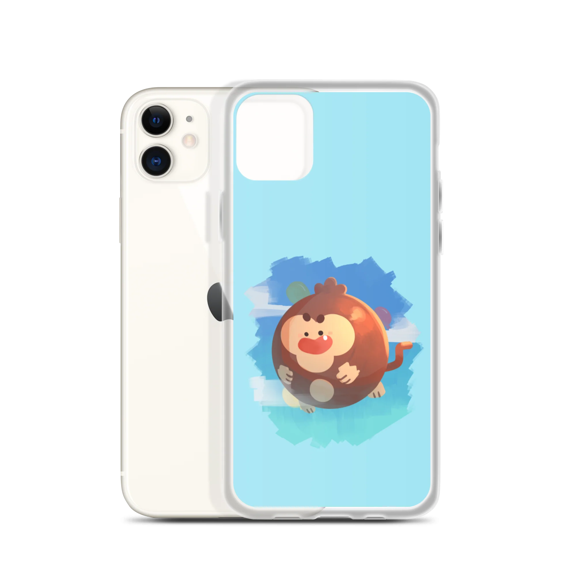 Round Monkey iPhone Case - Image 5