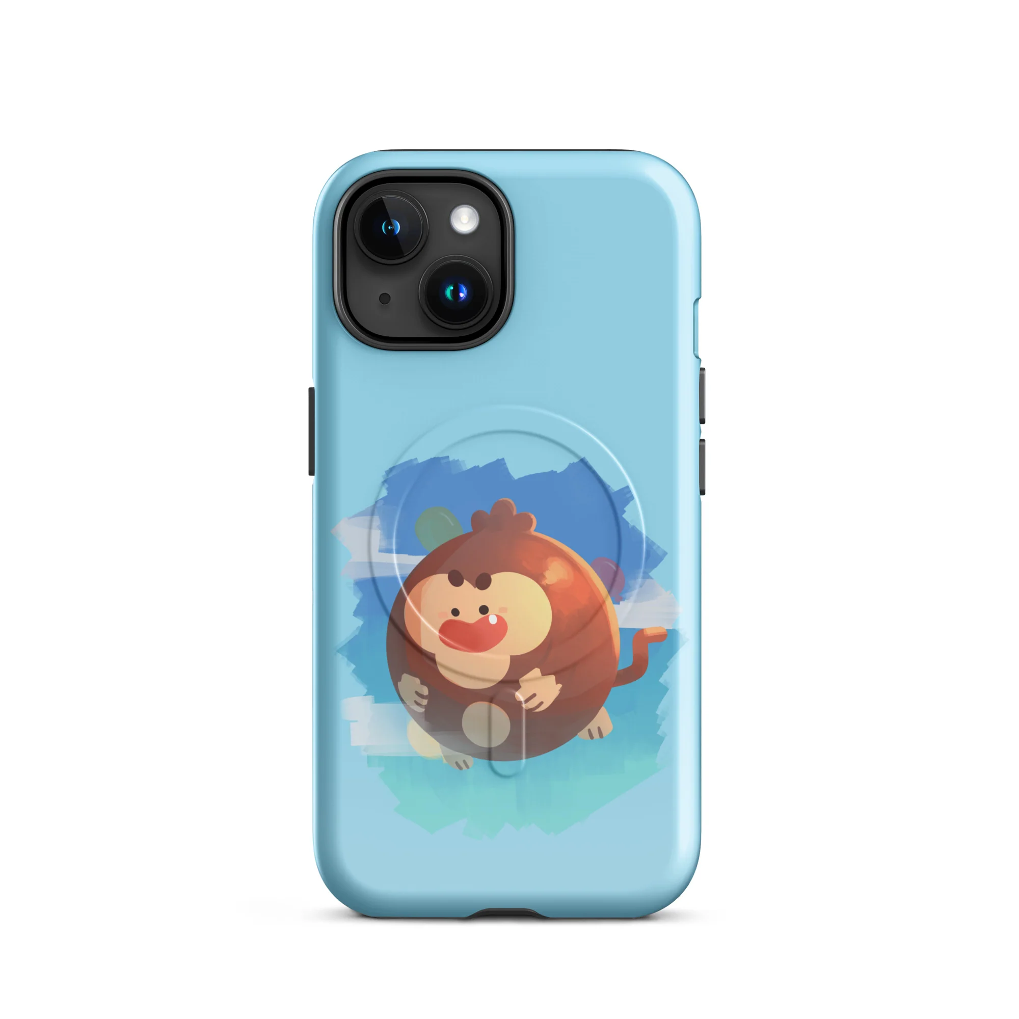 Round Monkey iPhone Case - MagSafe® (Tough) - Image 11