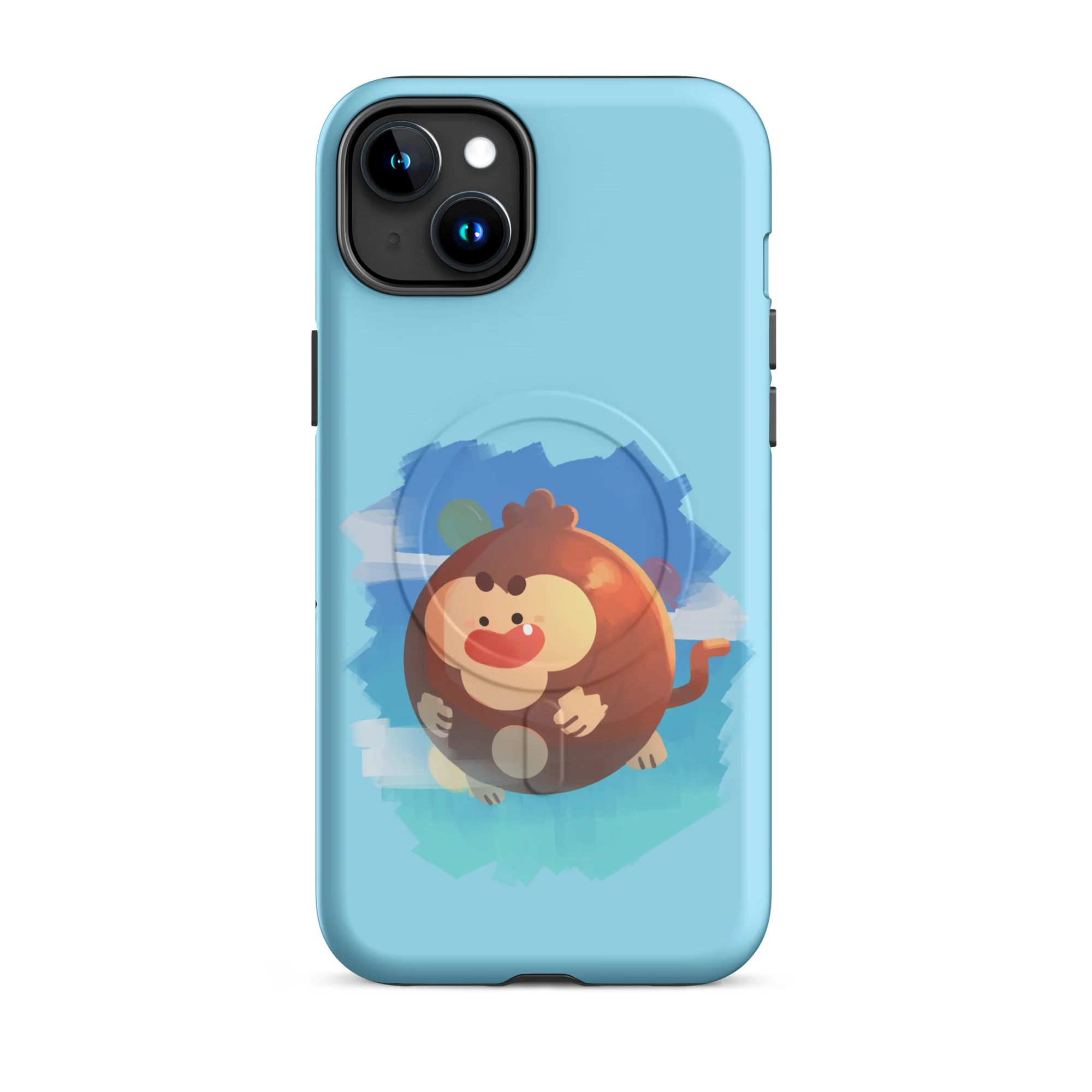 Round Monkey iPhone Case - MagSafe® (Tough) - Image 12