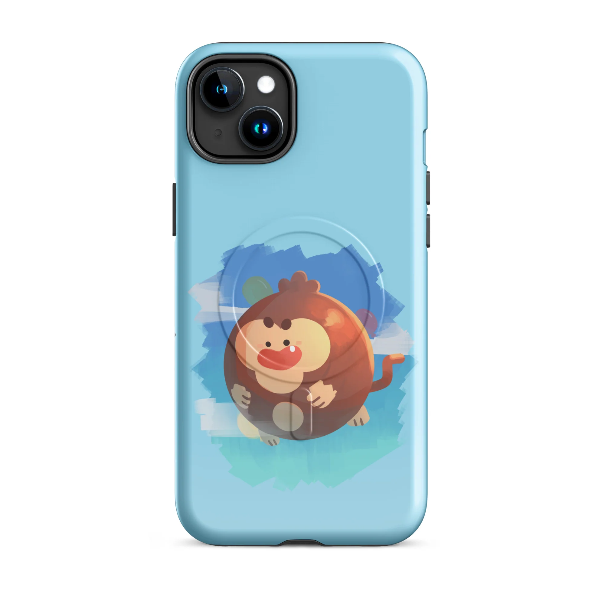 Round Monkey iPhone Case - MagSafe® (Tough) - Image 13