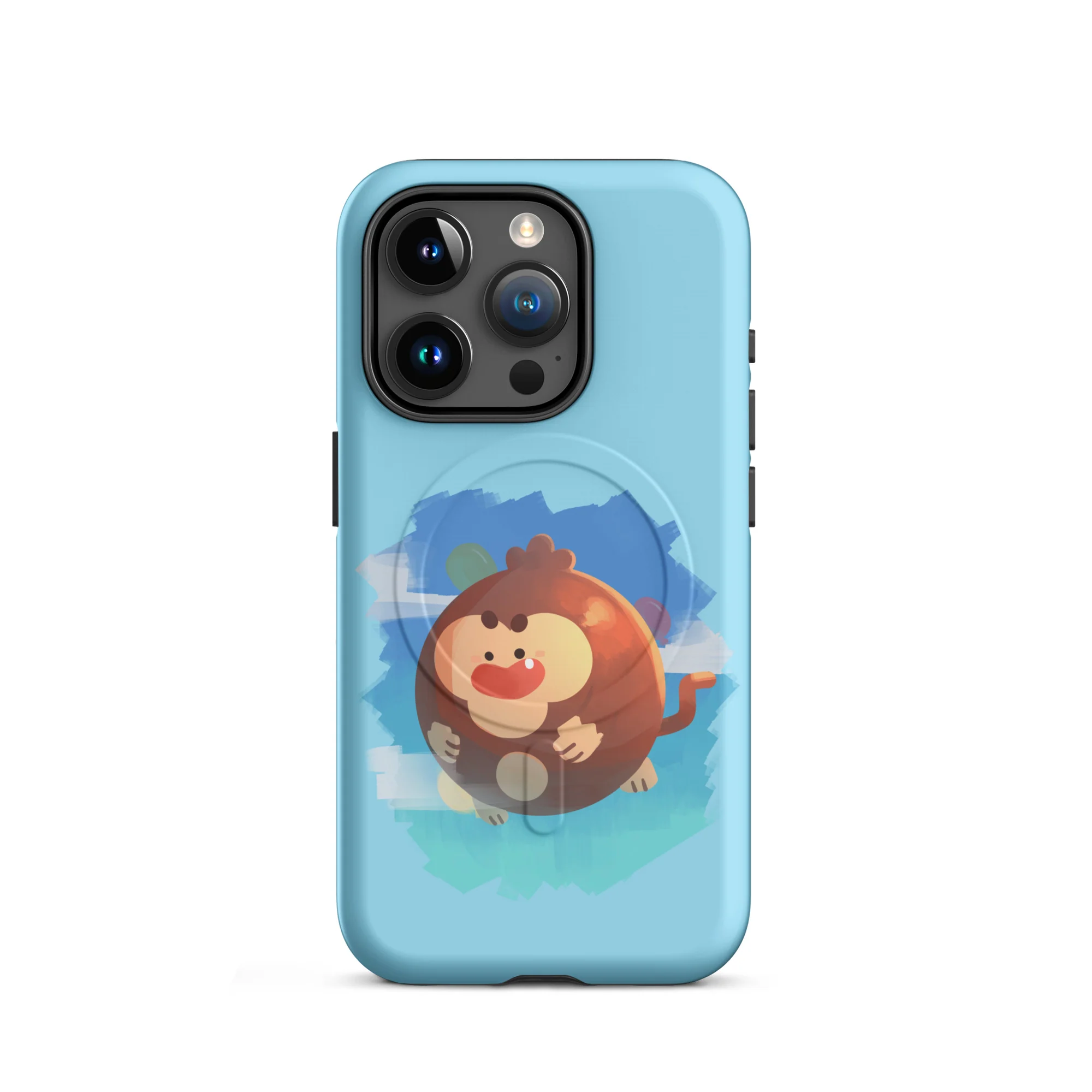 Round Monkey iPhone Case - MagSafe® (Tough) - Image 14
