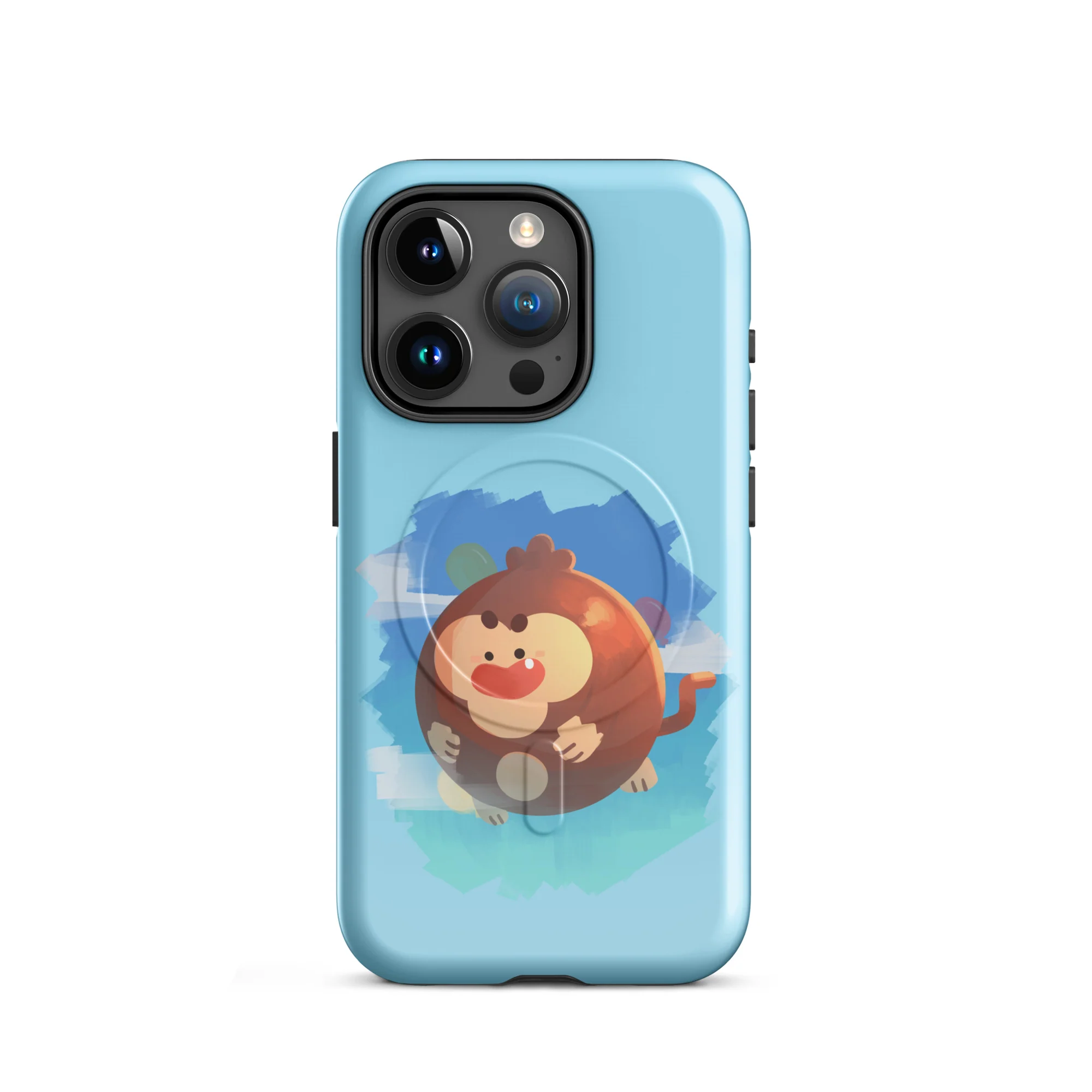 Round Monkey iPhone Case - MagSafe® (Tough) - Image 15