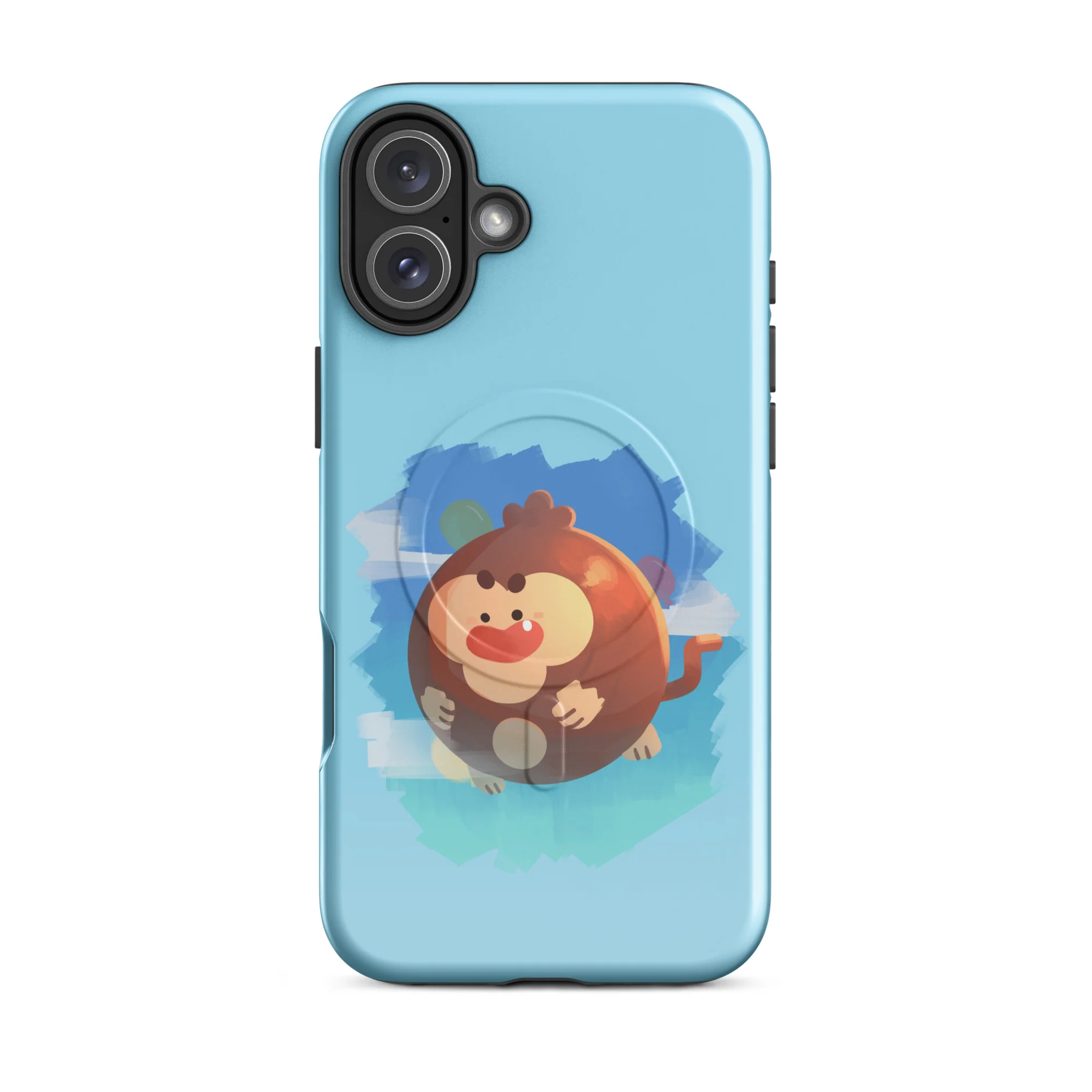 Round Monkey iPhone Case - MagSafe® (Tough) - Image 20
