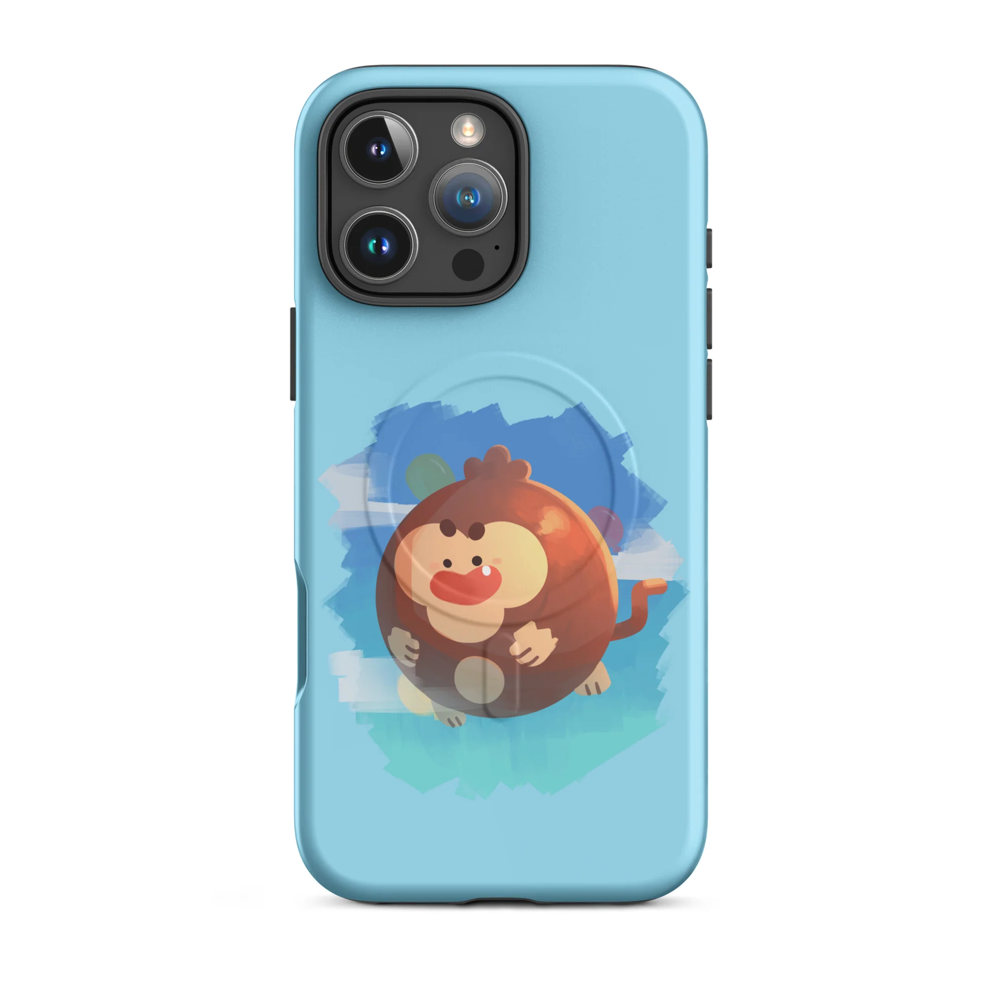 Round Monkey iPhone Case - MagSafe® (Tough) - Image 23