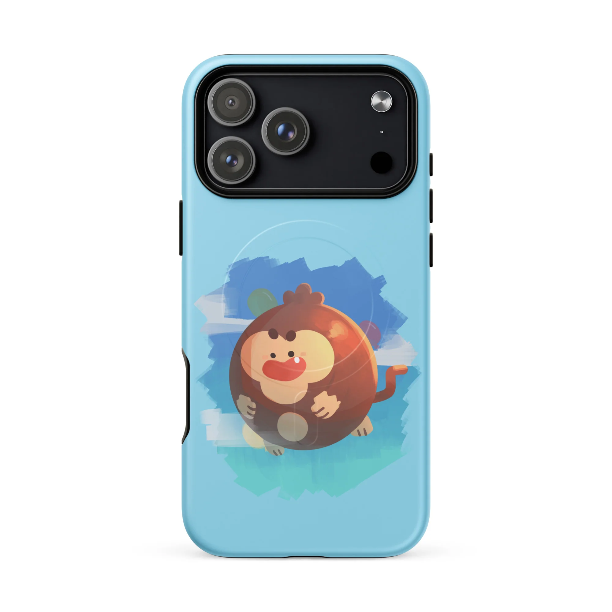 Round Monkey iPhone Case - MagSafe® (Tough) - Image 25