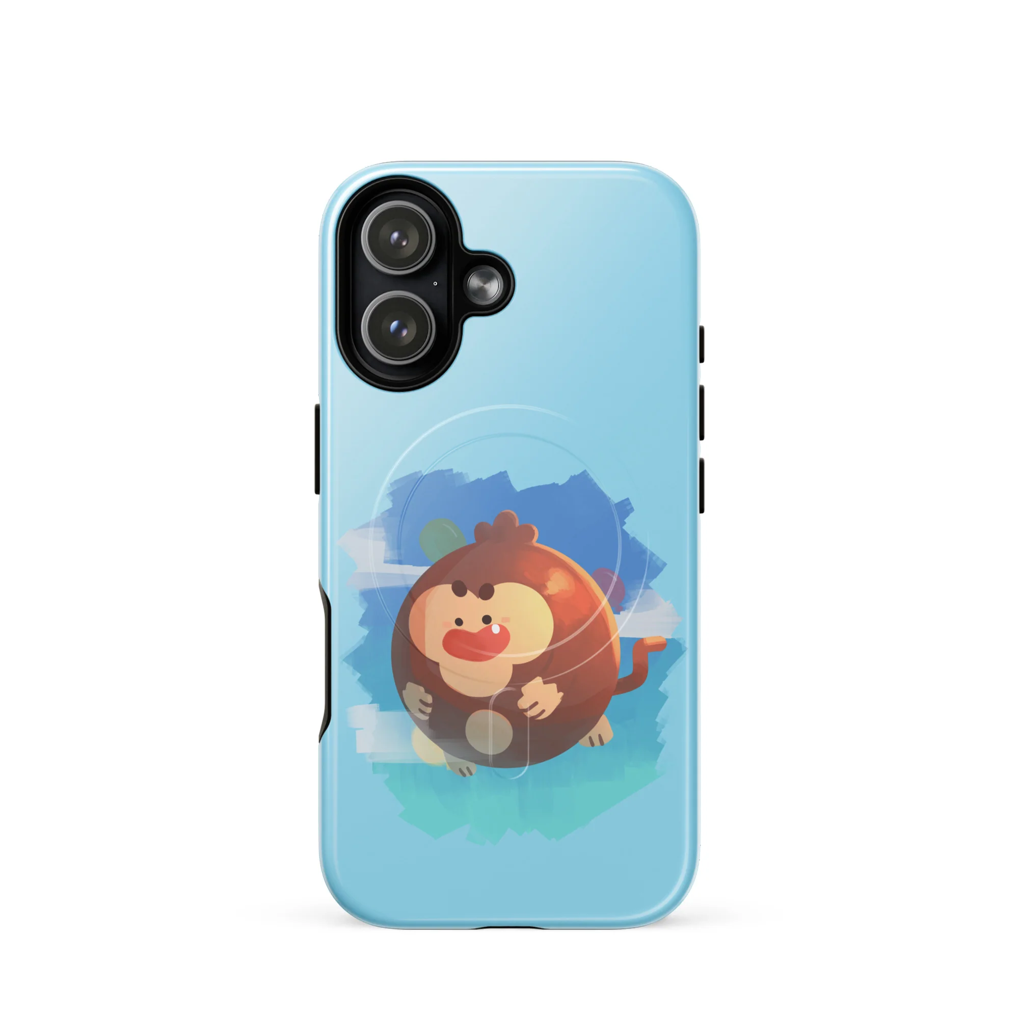 Round Monkey iPhone Case - MagSafe® (Tough) - Image 26