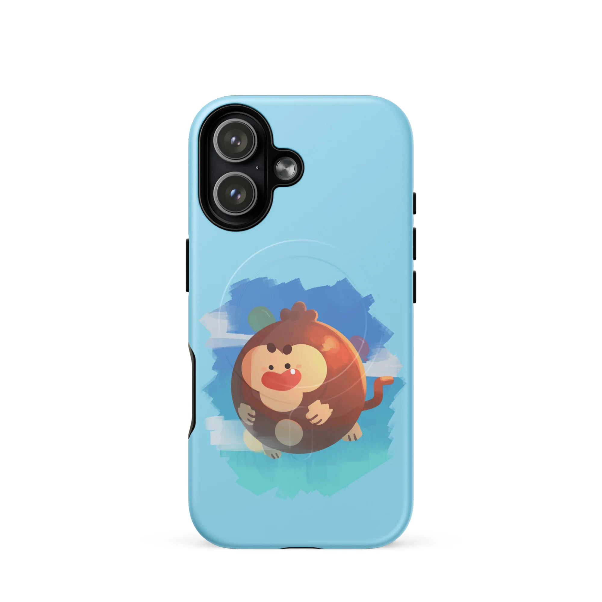Round Monkey iPhone Case - MagSafe® (Tough) - Image 27
