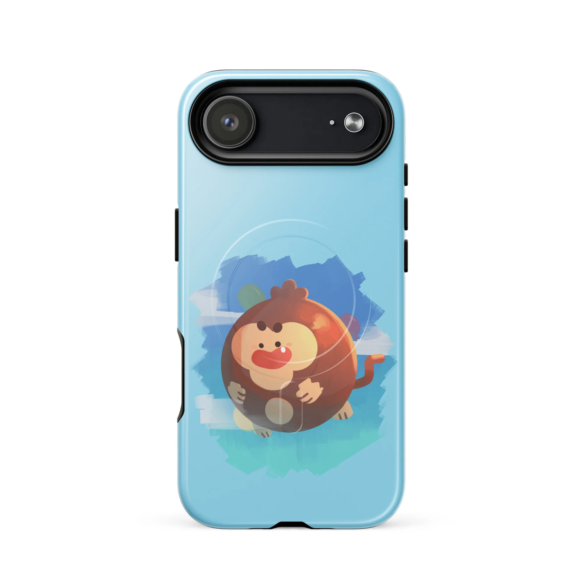 Round Monkey iPhone Case - MagSafe® (Tough) - Image 28