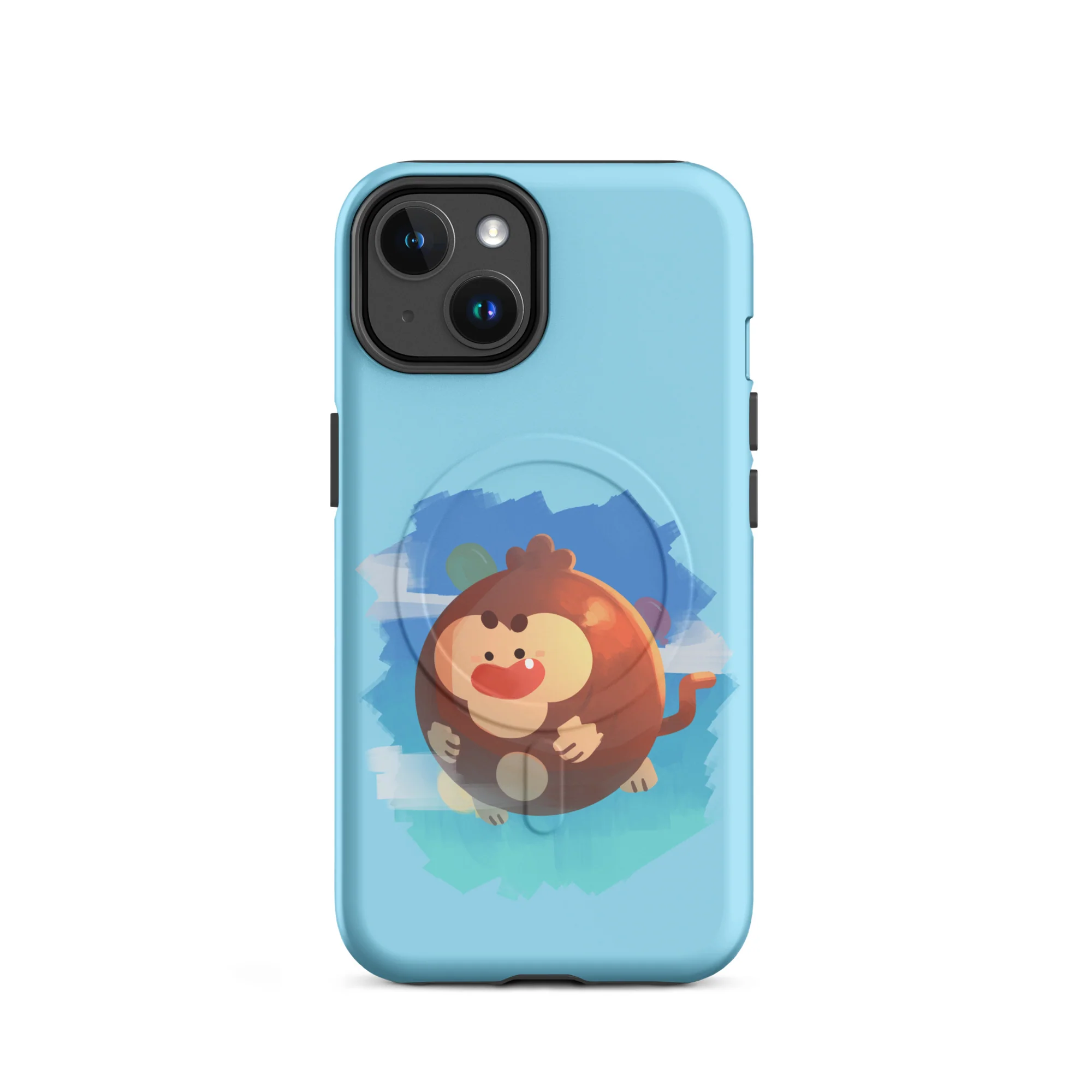 Round Monkey iPhone Case - MagSafe® (Tough) - Image 3