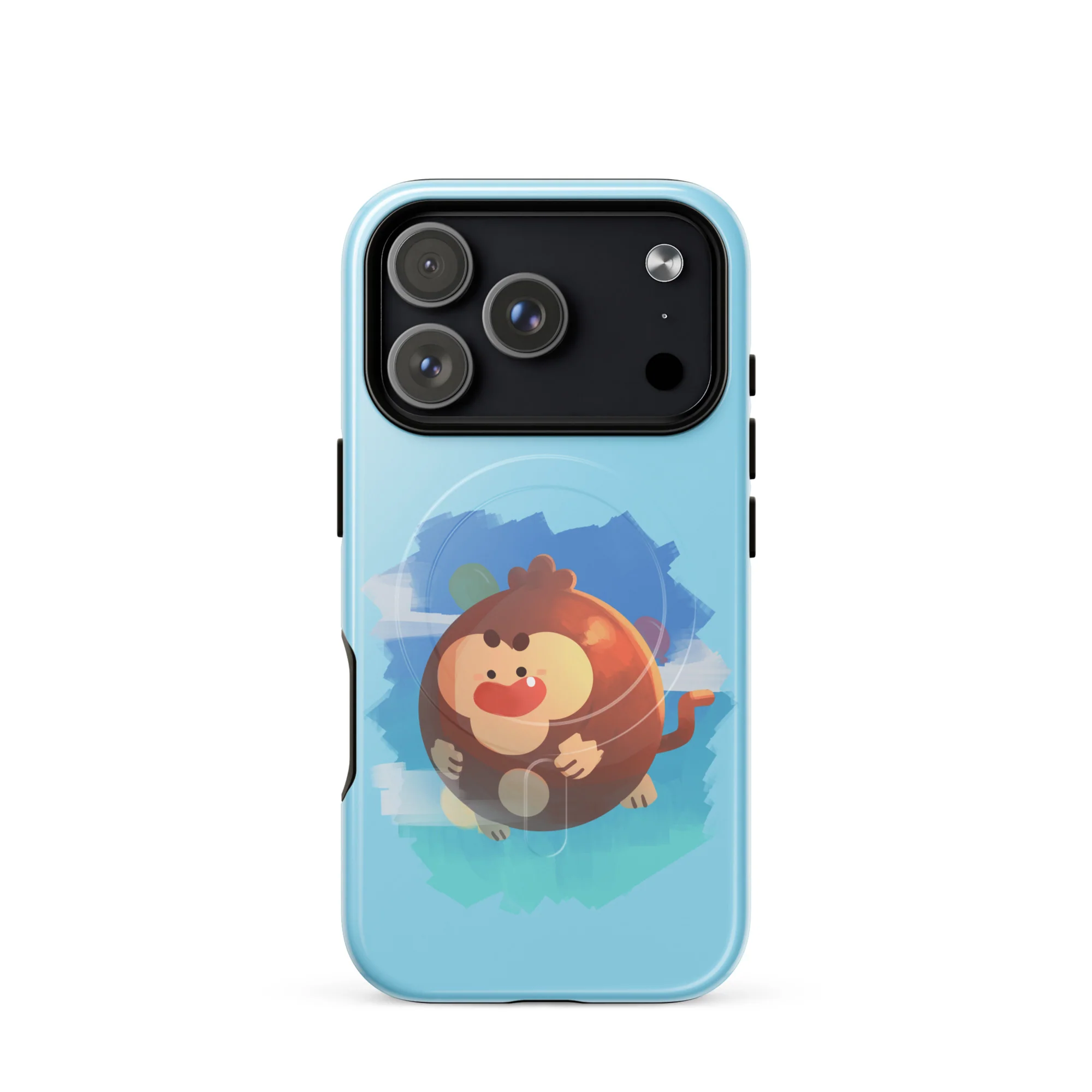 Round Monkey iPhone Case - MagSafe® (Tough) - Image 30