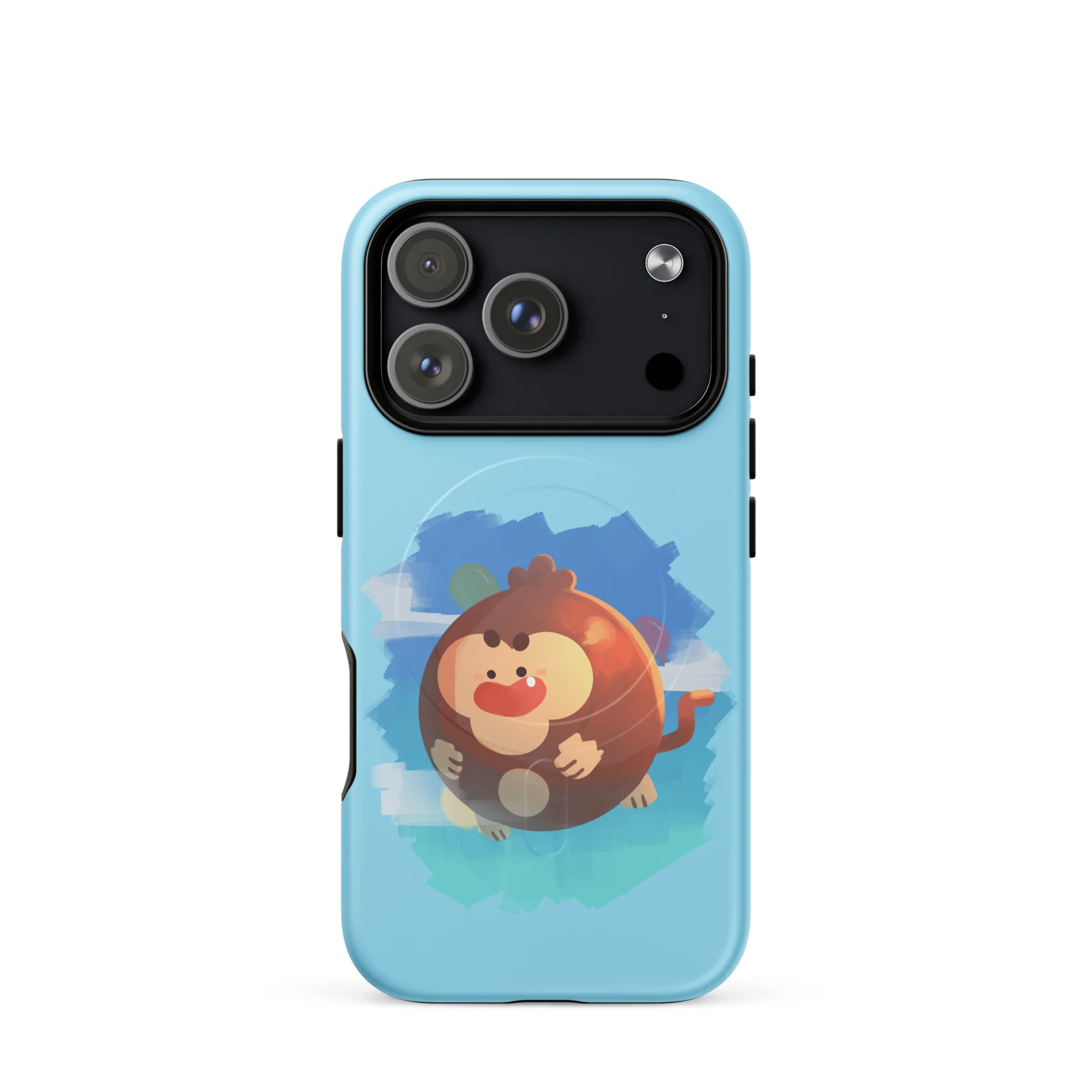 Round Monkey iPhone Case - MagSafe® (Tough) - Image 31