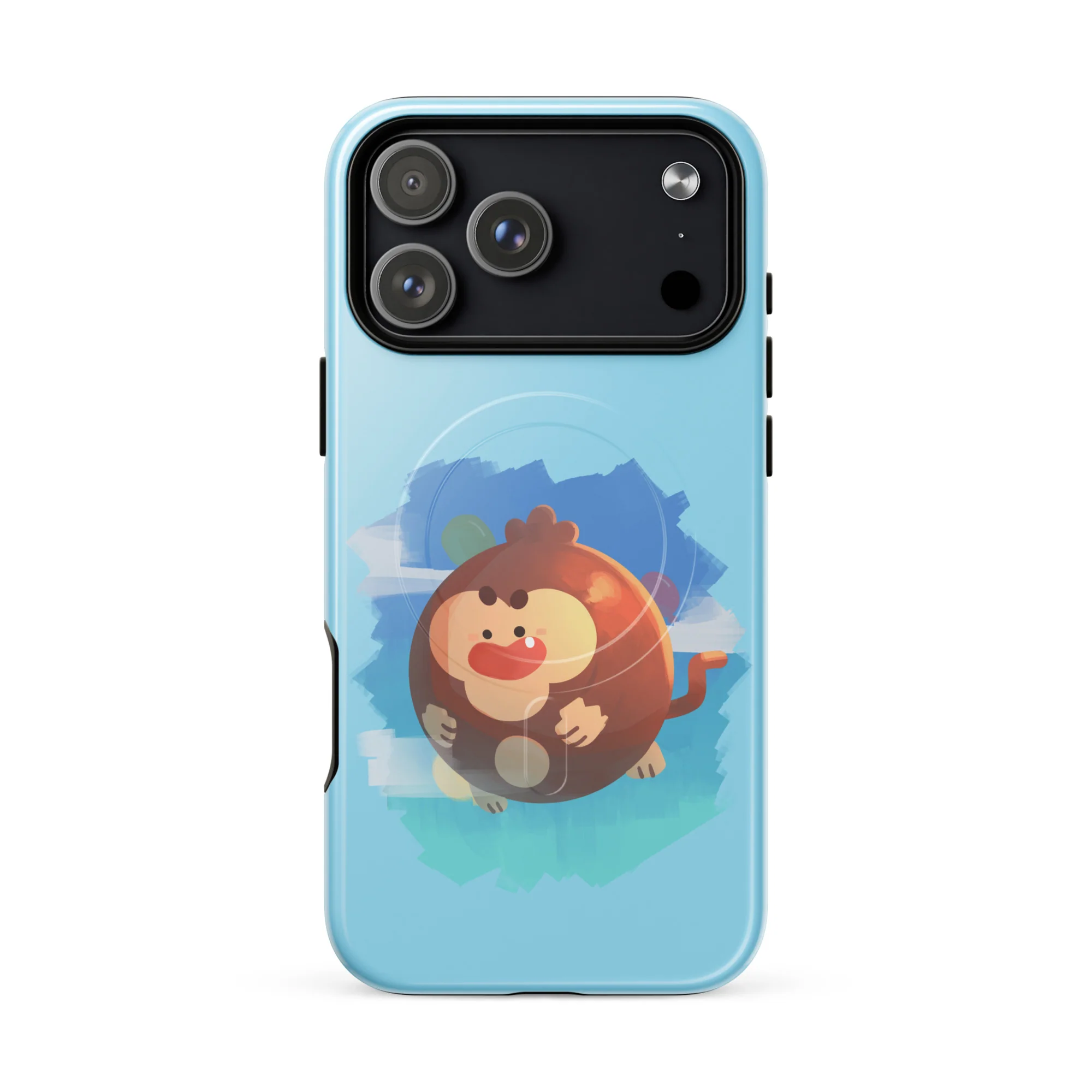 Round Monkey iPhone Case - MagSafe® (Tough) - Image 32