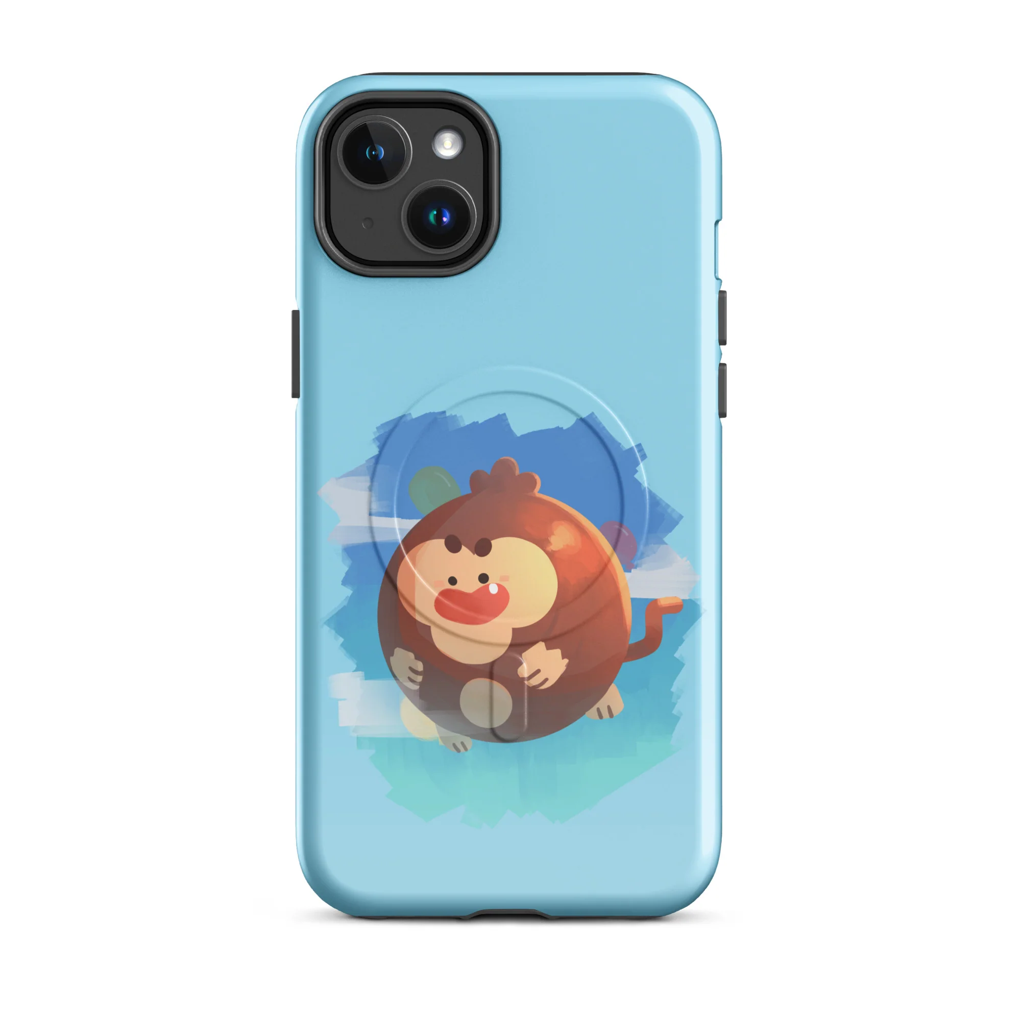 Round Monkey iPhone Case - MagSafe® (Tough) - Image 4
