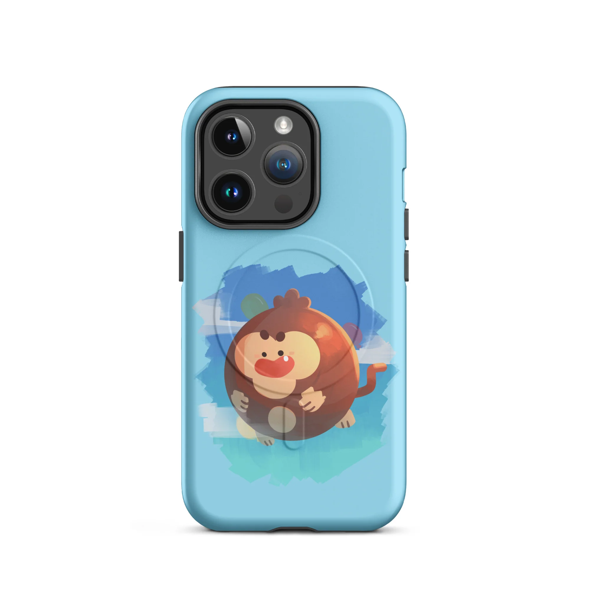 Round Monkey iPhone Case - MagSafe® (Tough) - Image 7